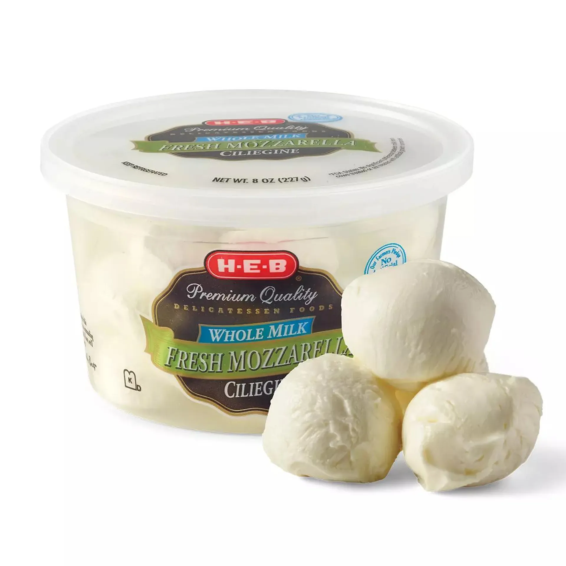 H‑E‑B Whole Milk Fresh Mozzarella Ciliegine