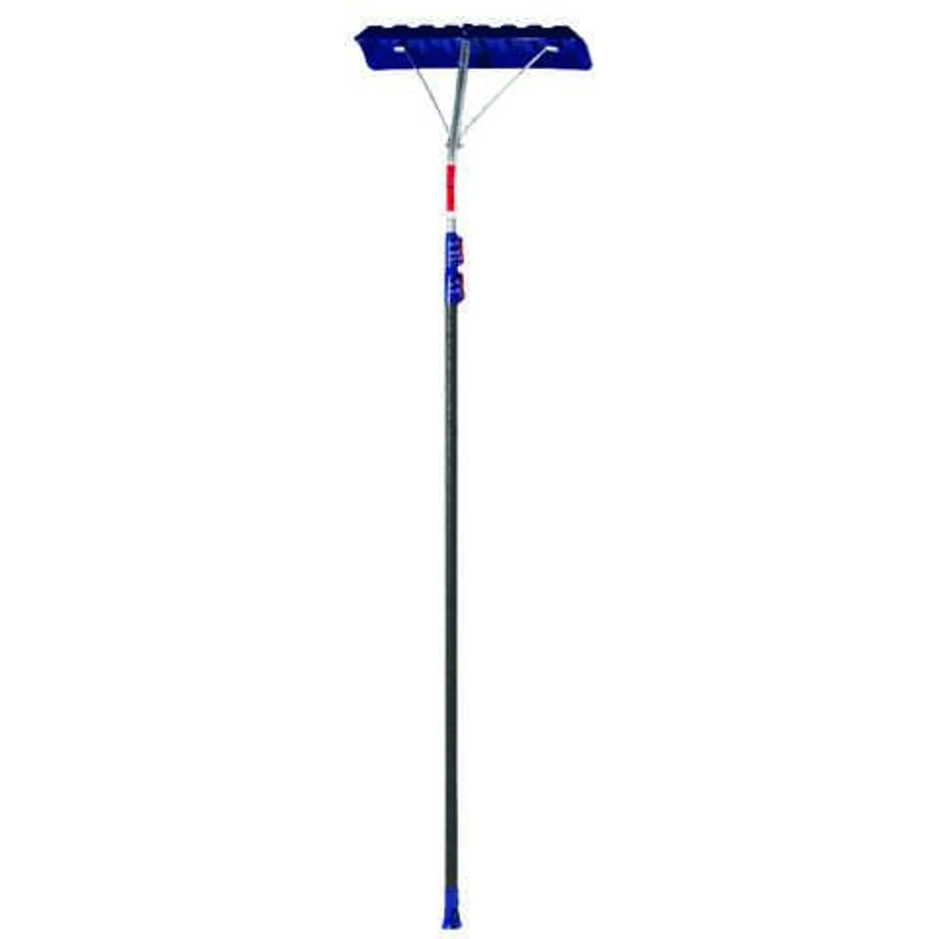 Garant 24 in. W x 16.5 ft. L Poly Roof Rake Telescoping Handle