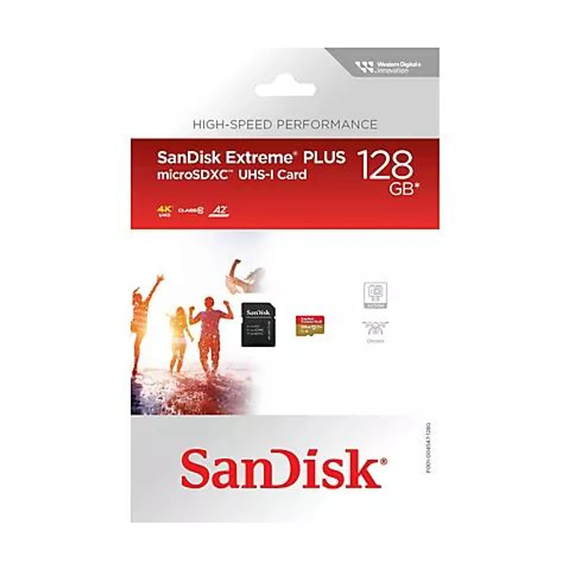 SanDisk Extreme PLUS SDXC UHS-I card, 128GB