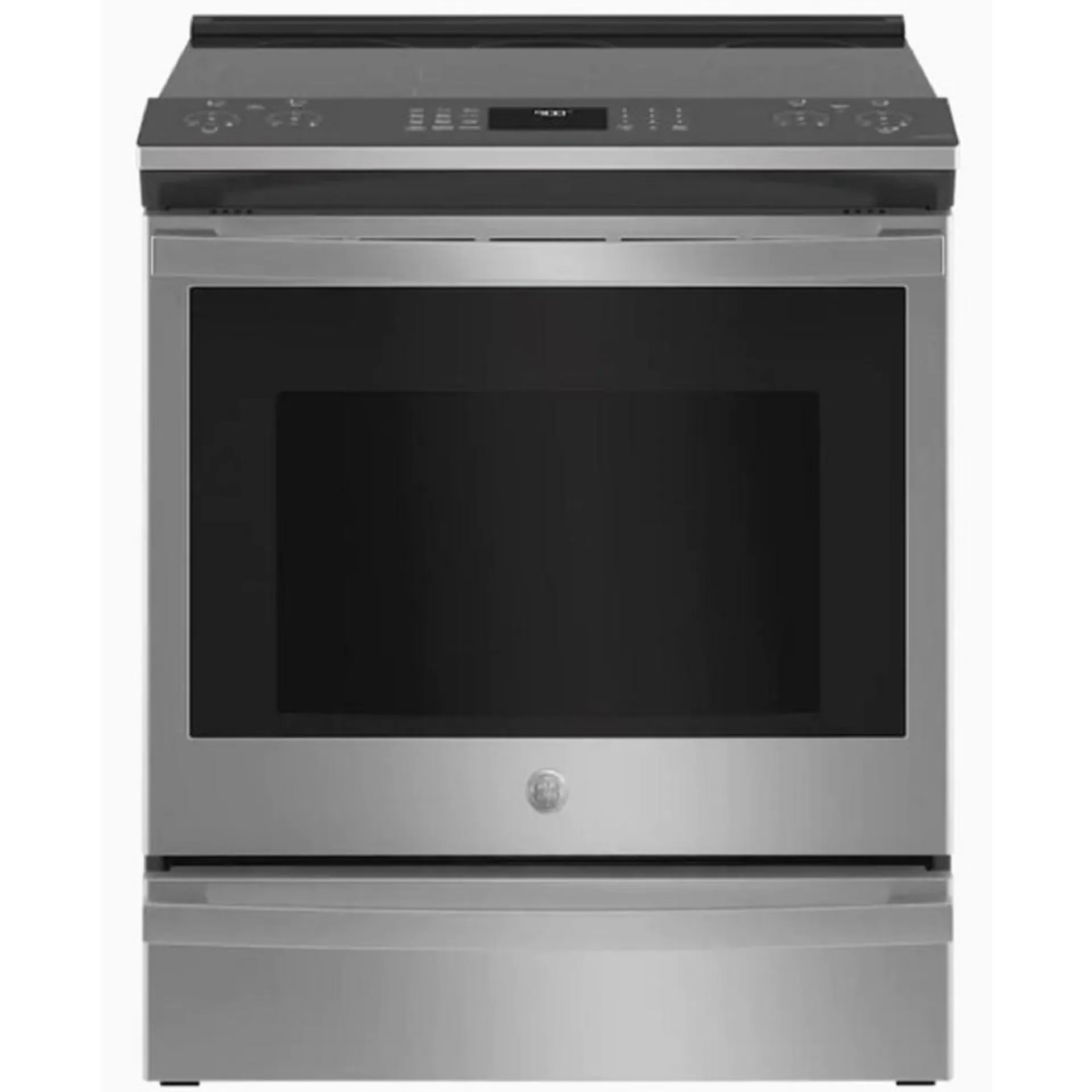 GE Appliances PSS93YPFS 30" 5.3 cu.ft. Stainless Steel Electric Range with 5 Burners and Air Fryer