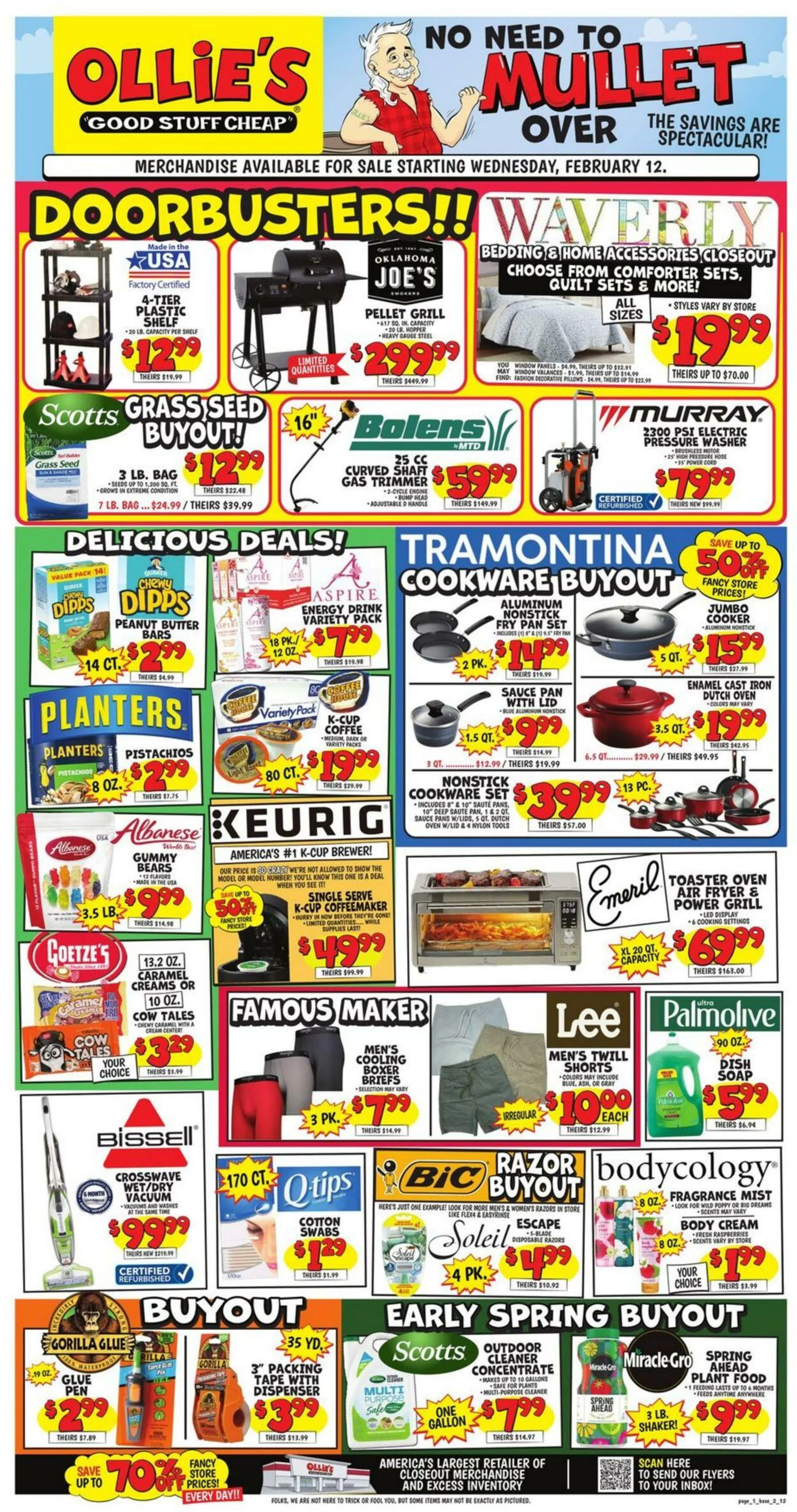 Catálogo de Ollie's - Kansas Current weekly ad 12 de febrero al 19 de febrero 2025 - Página 1