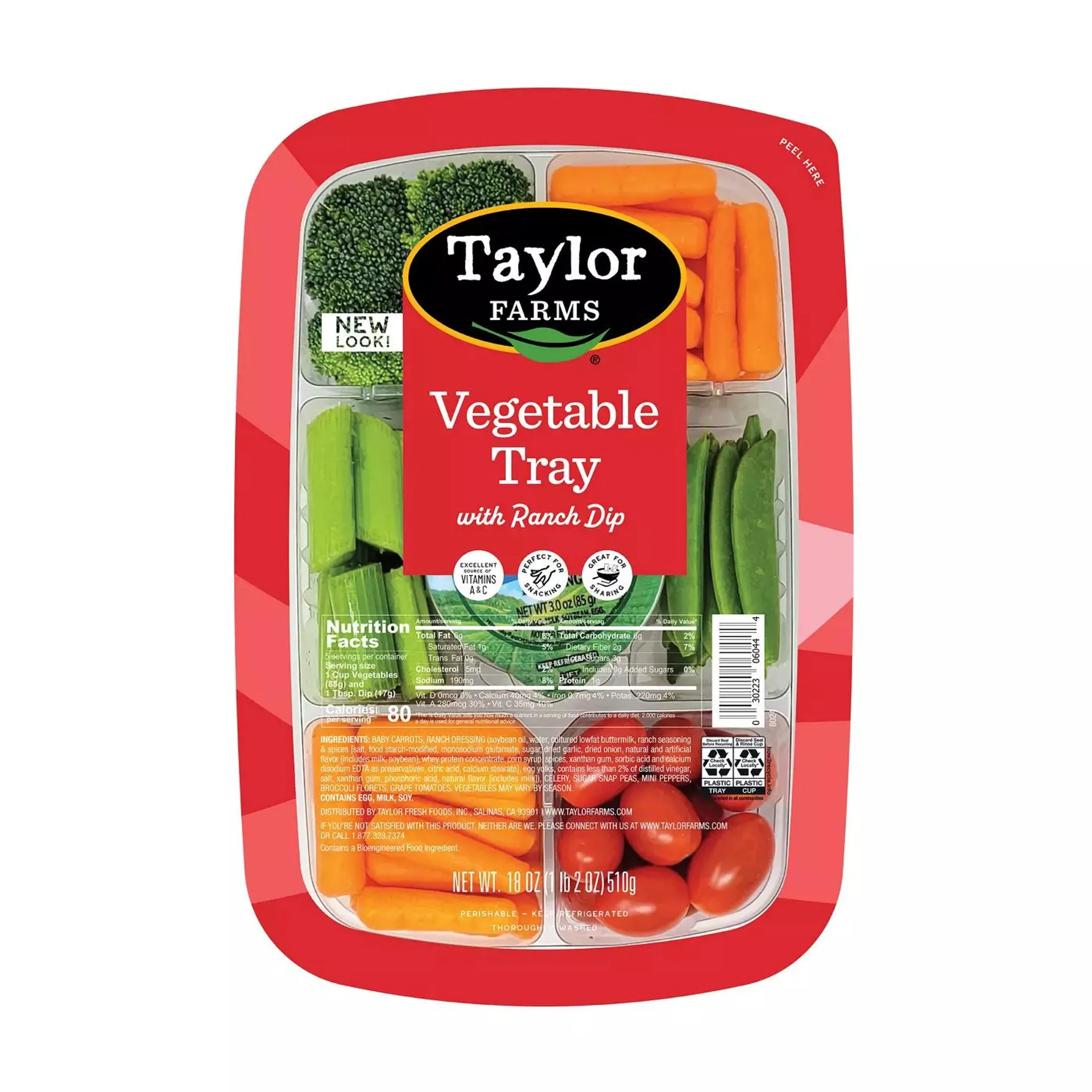 Taylor Farms Veggie Tray with Ranch