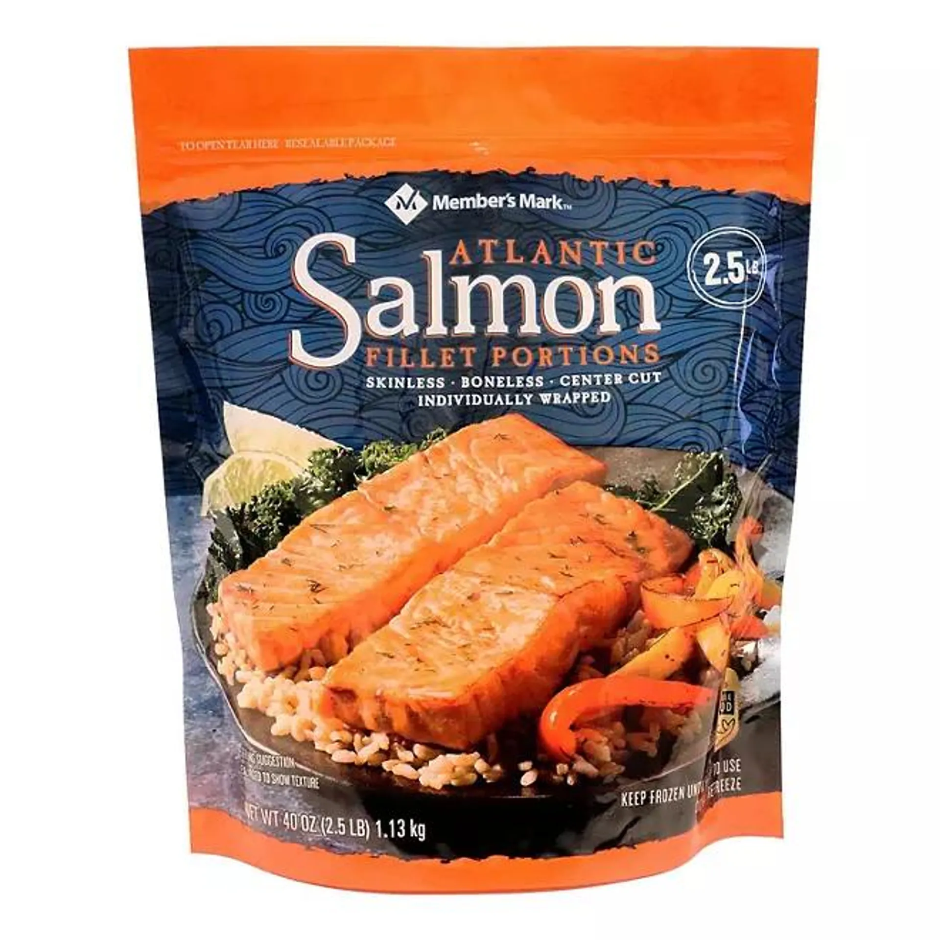 Member's Mark Atlantic Salmon Fillet Portions 2.5 lbs.