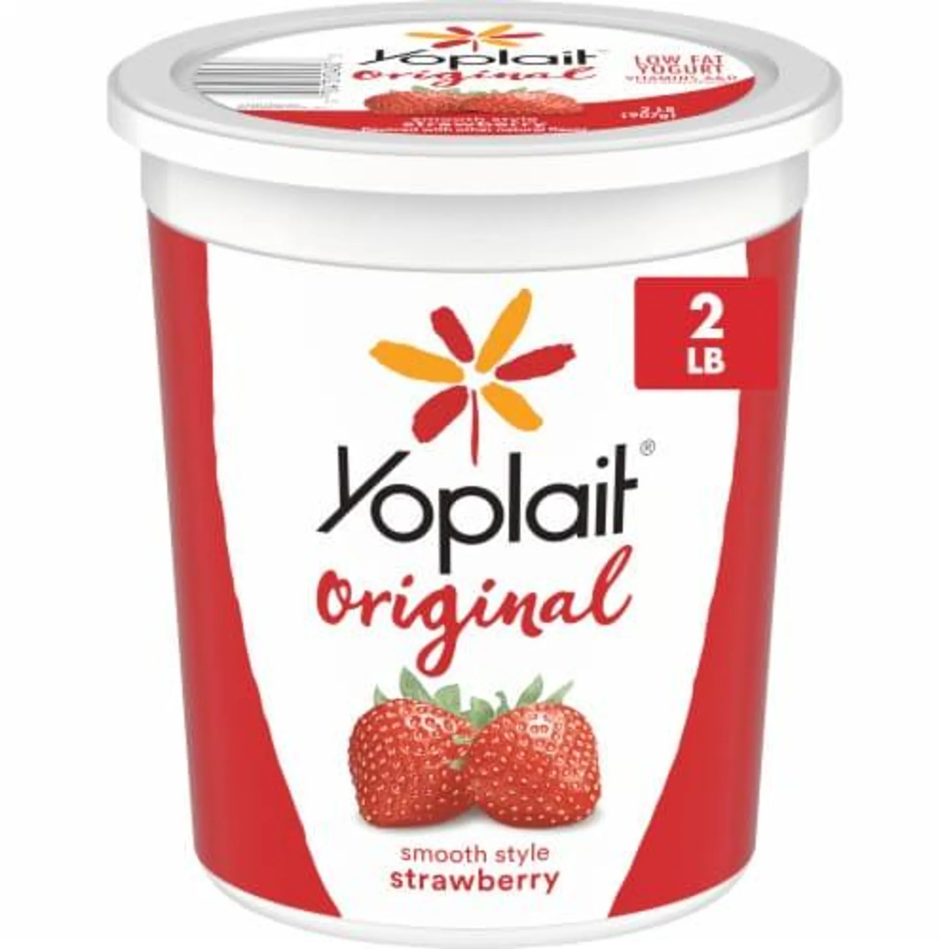 Yoplait Original Strawberry Low Fat Smooth Style Yogurt Tub