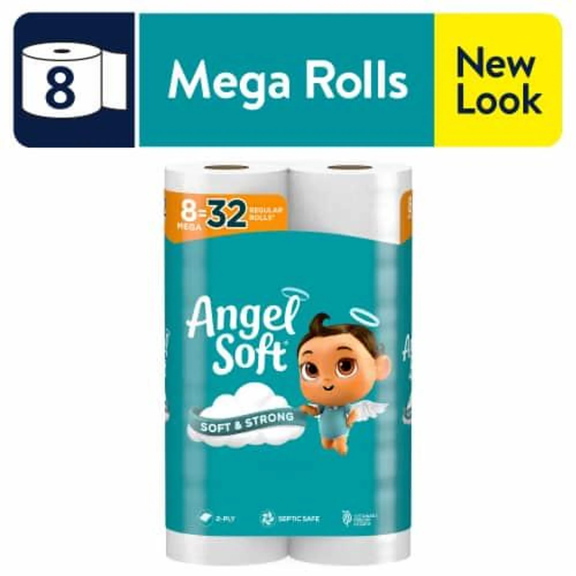 Angel Soft® Soft & Strong Toilet Paper Mega Rolls