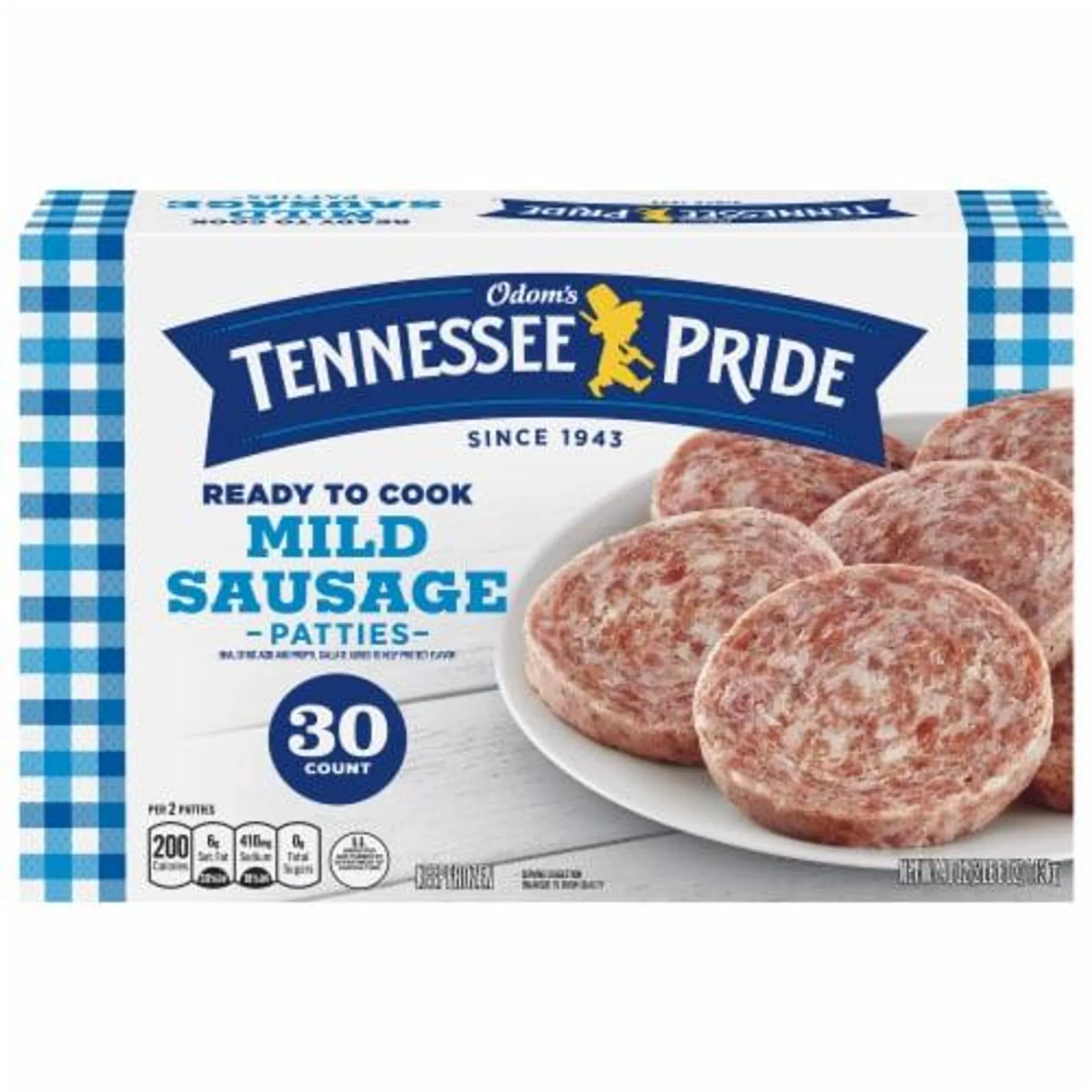 Odom's Tennessee Pride Mild Breakfast Sausage Patties