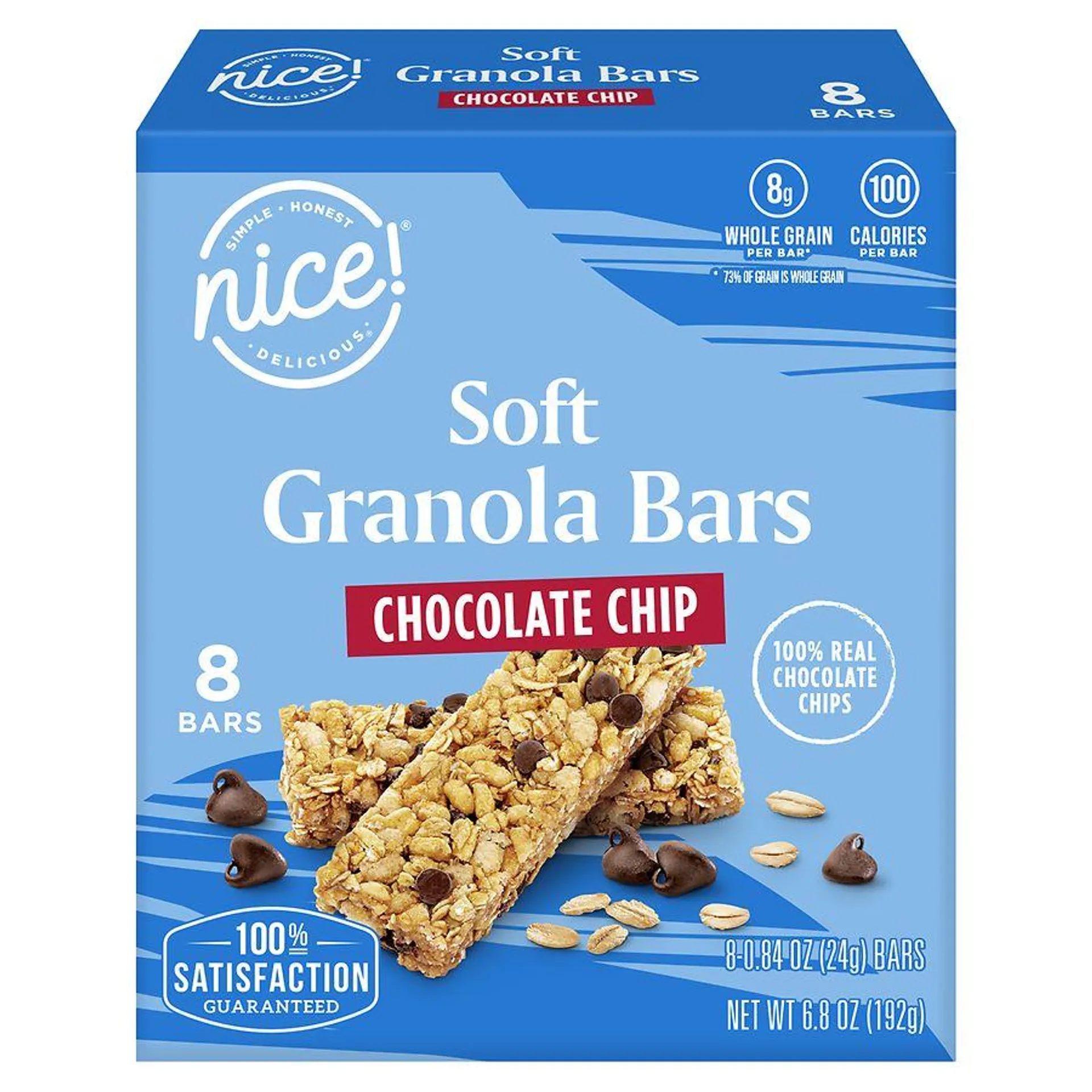 Soft Granola Bars Chocolate Chip