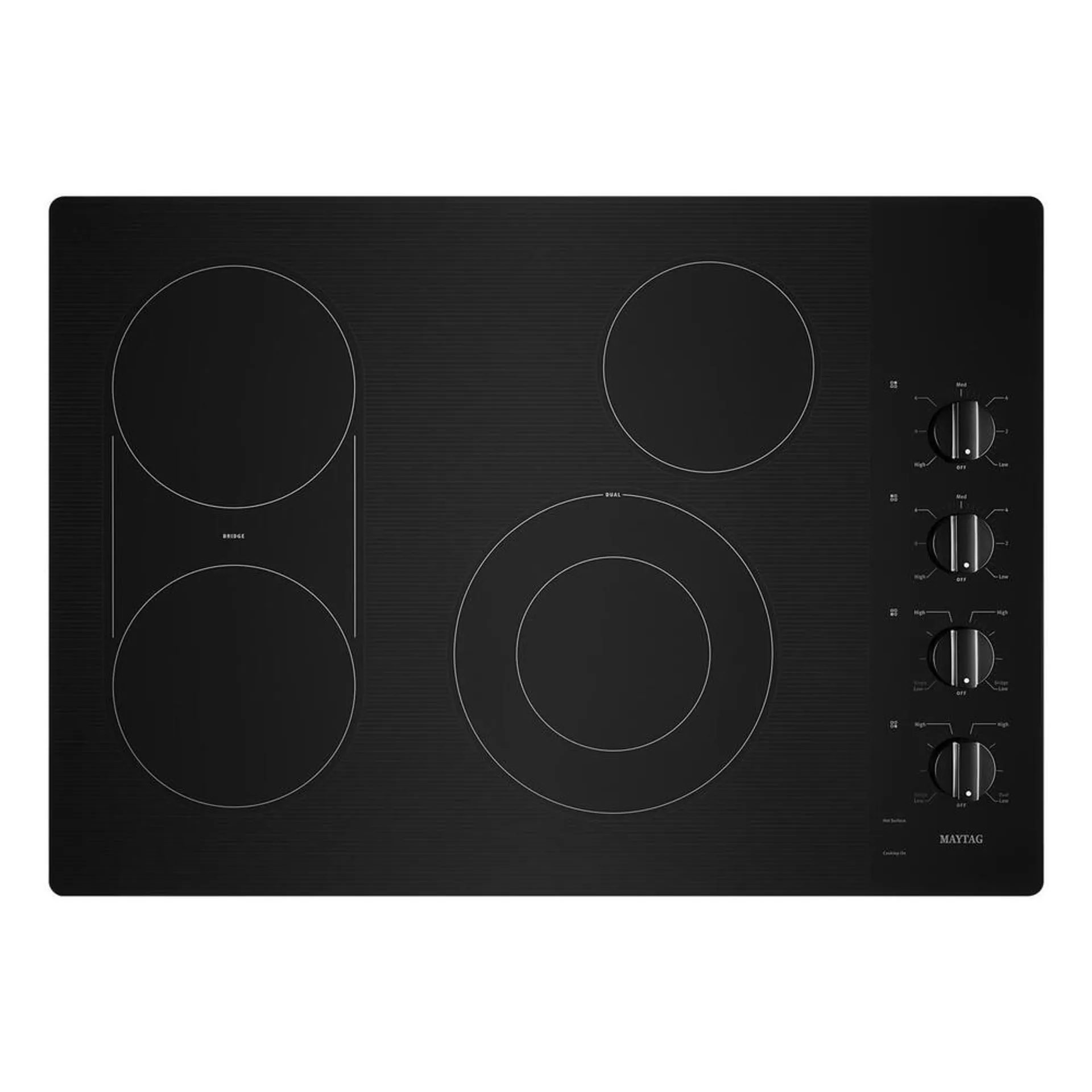 Maytag® 30" Black Electric Cooktop (Smooth Top)