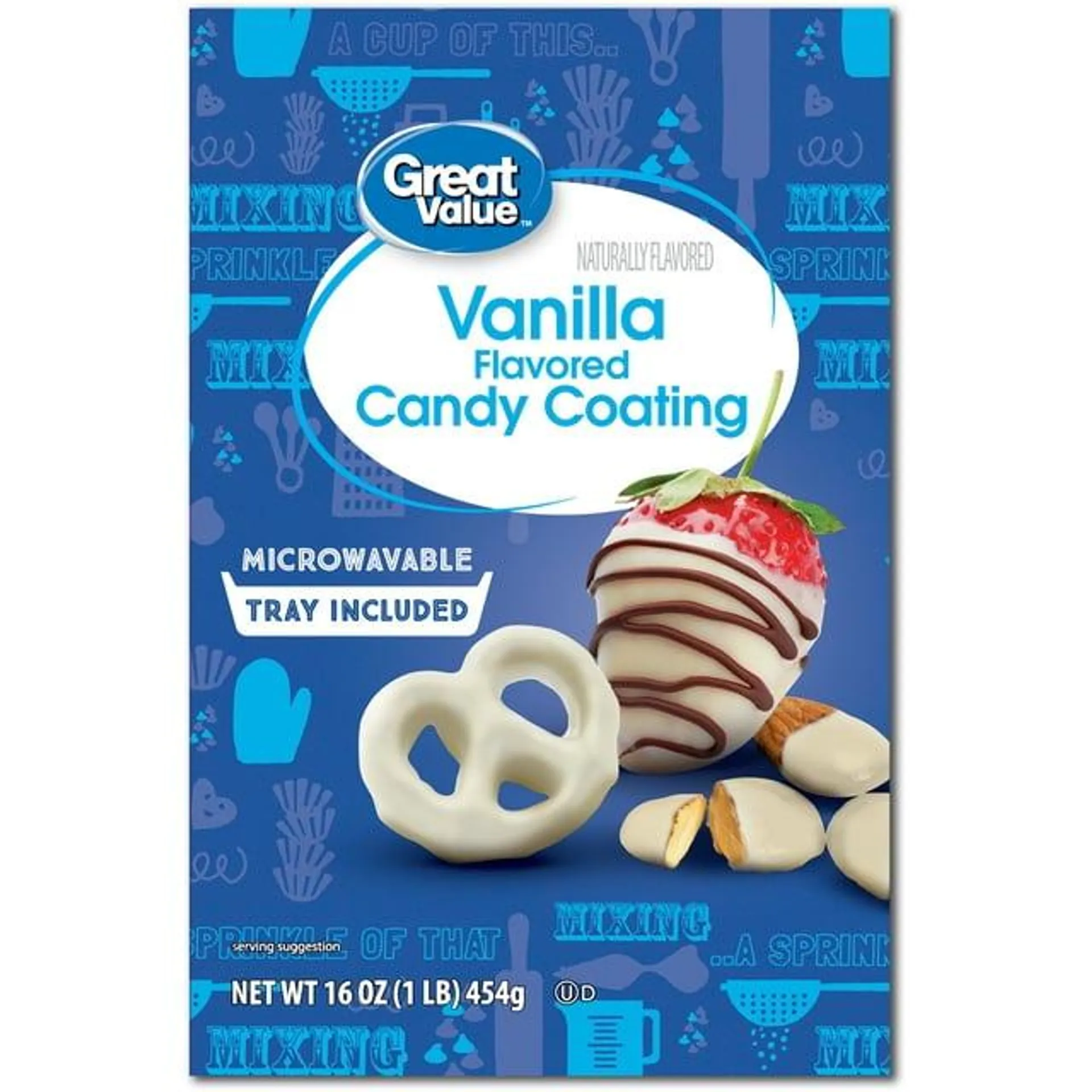 Great Value Vanilla Flavored Candy Coating, 16 oz