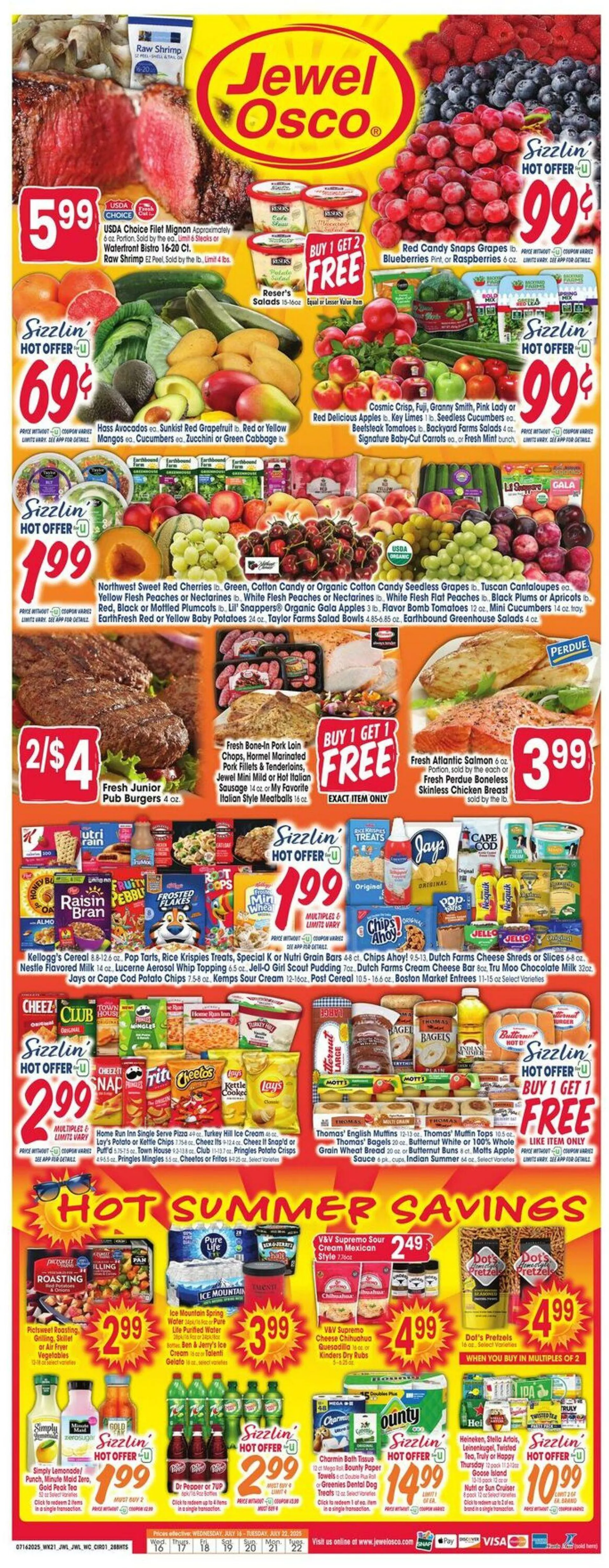 Weekly ad Jewel Osco Current weekly ad from July 16 to July 22 2025 - Page 1