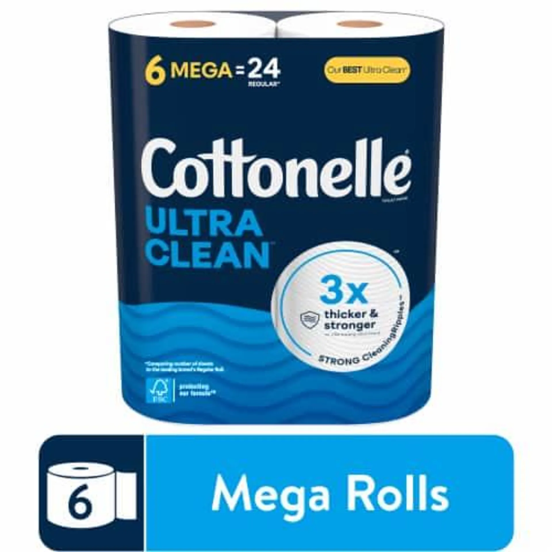 Cottonelle Ultra Clean Toilet Paper Mega Roll