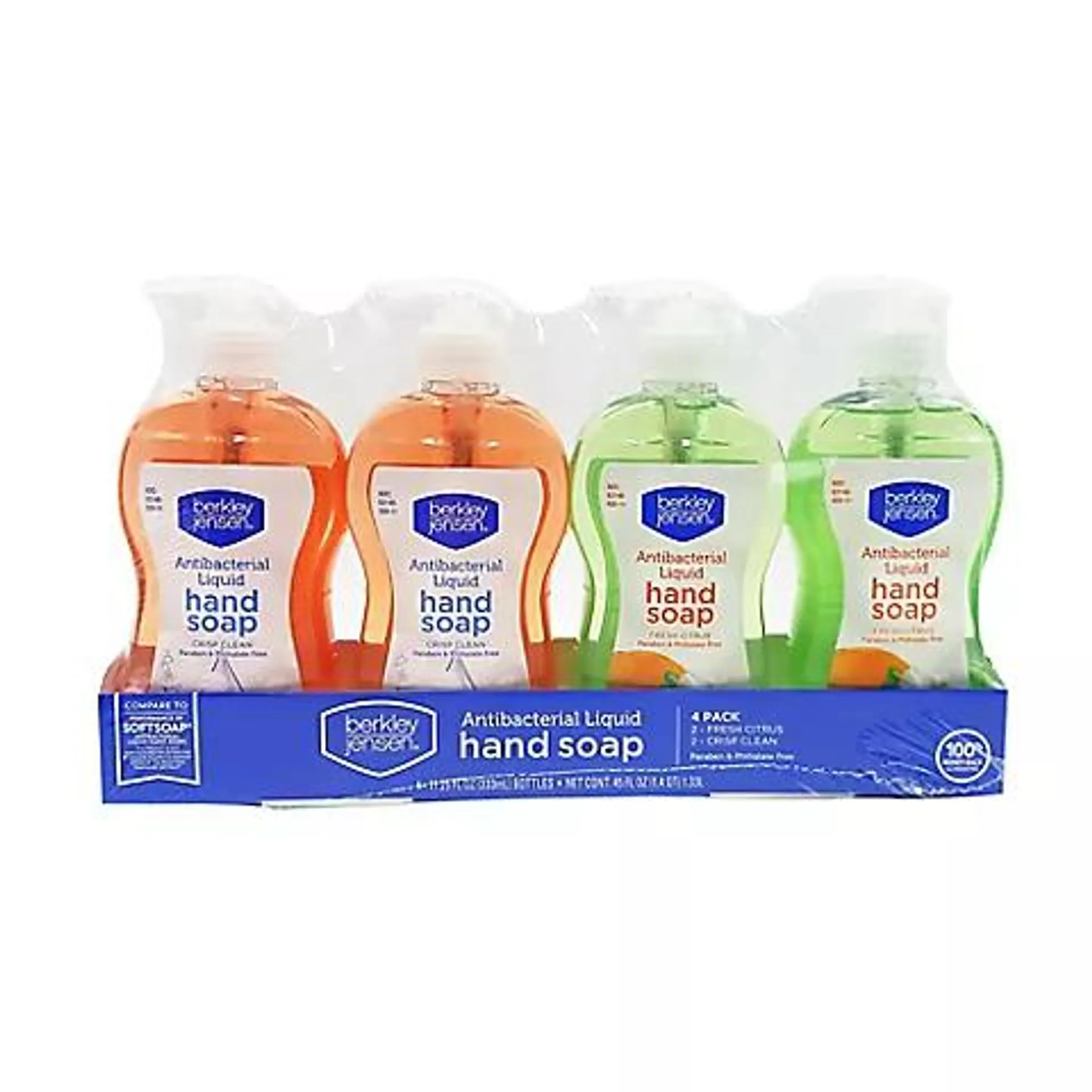 Berkley Jensen Antibacterial Liquid Hand Soap, 4 pk.