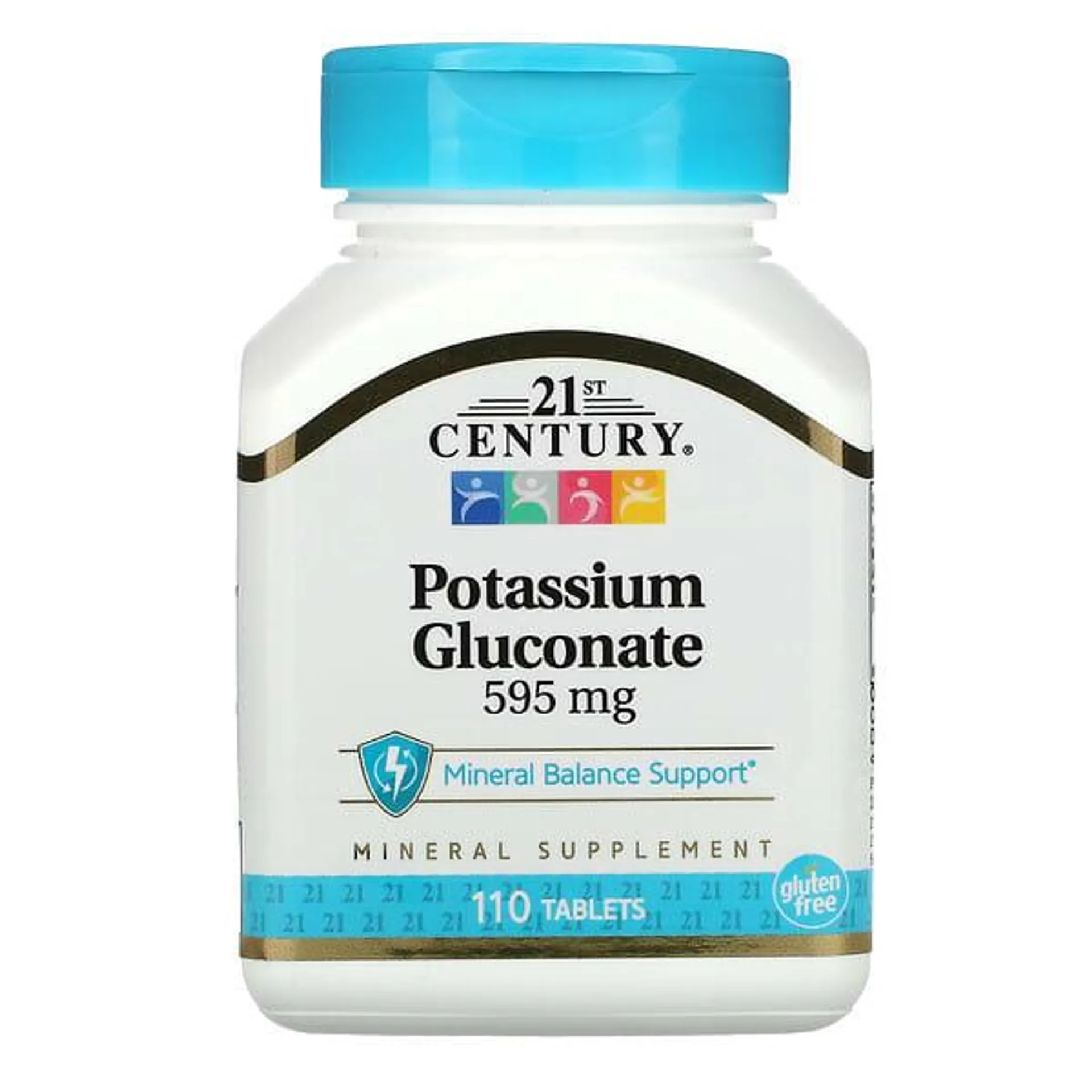 21st Century, Potassium Gluconate, 595 mg, 110 Tablets