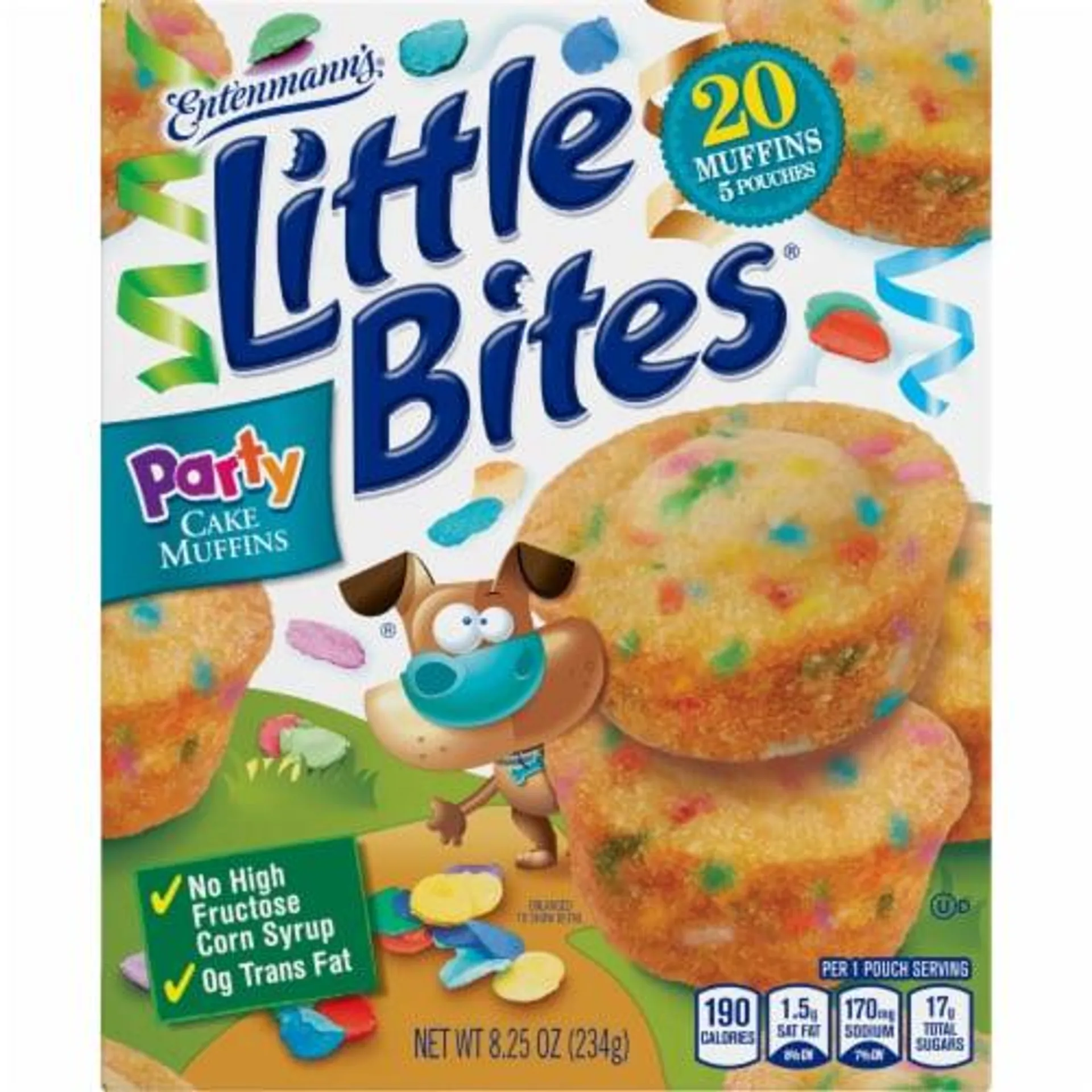 Little Bites Party Cake Vanilla and Sprinkles Mini Muffins