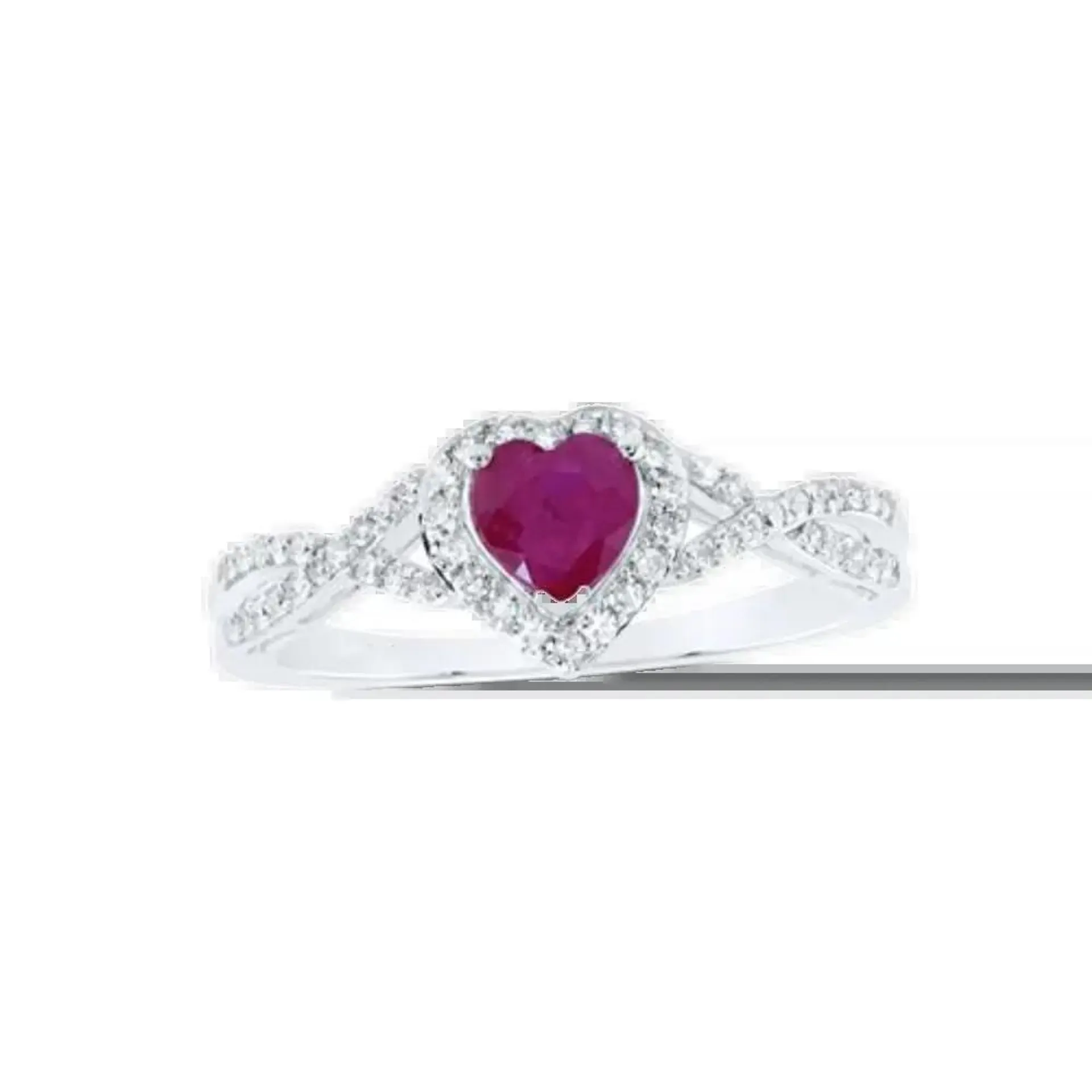 Anillo Corazón Encanto Diamante