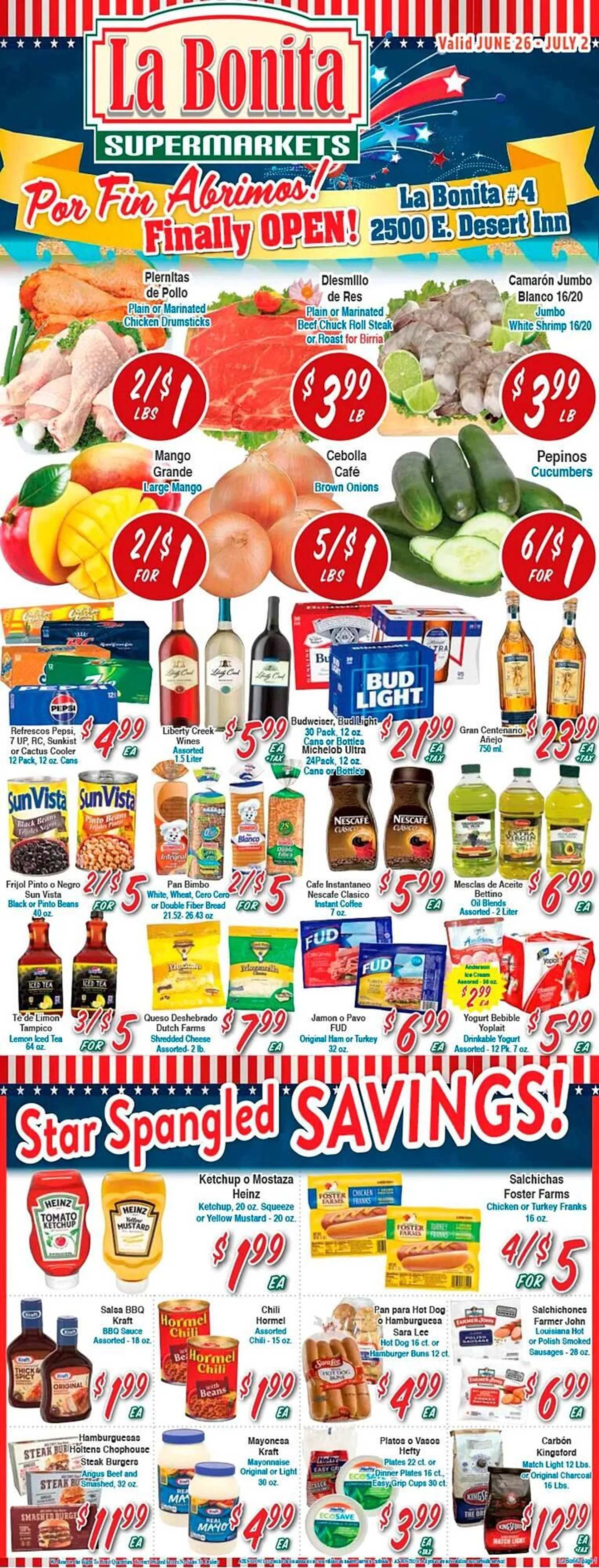 La Bonita Supermarkets Weekly Ad - 1