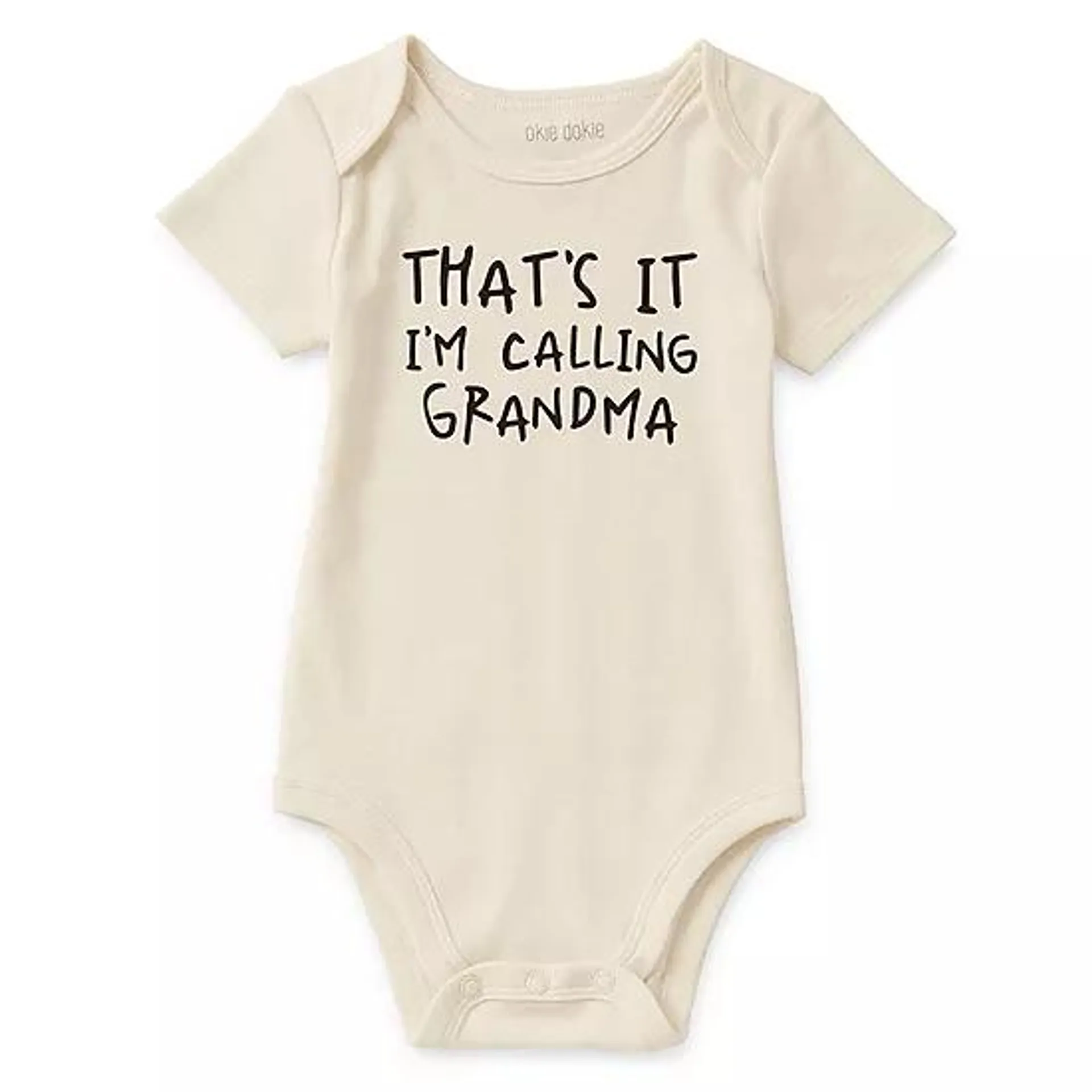 Okie Dokie Baby Unisex Crew Neck Short Sleeve Bodysuit