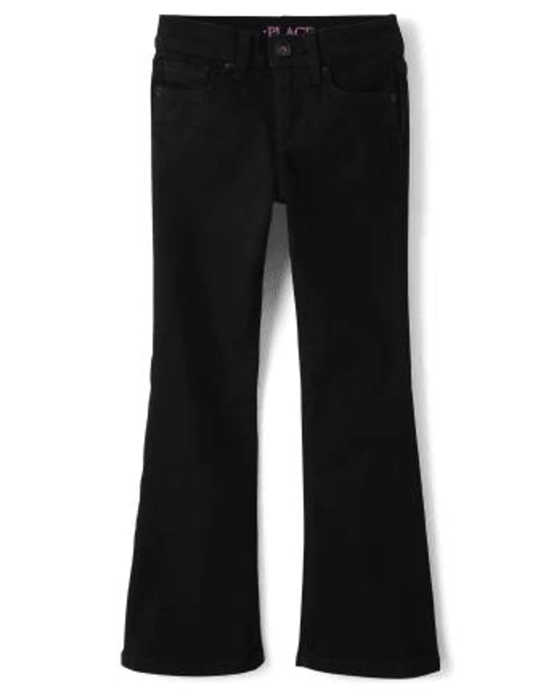 Girls Flare Jeans - black wash