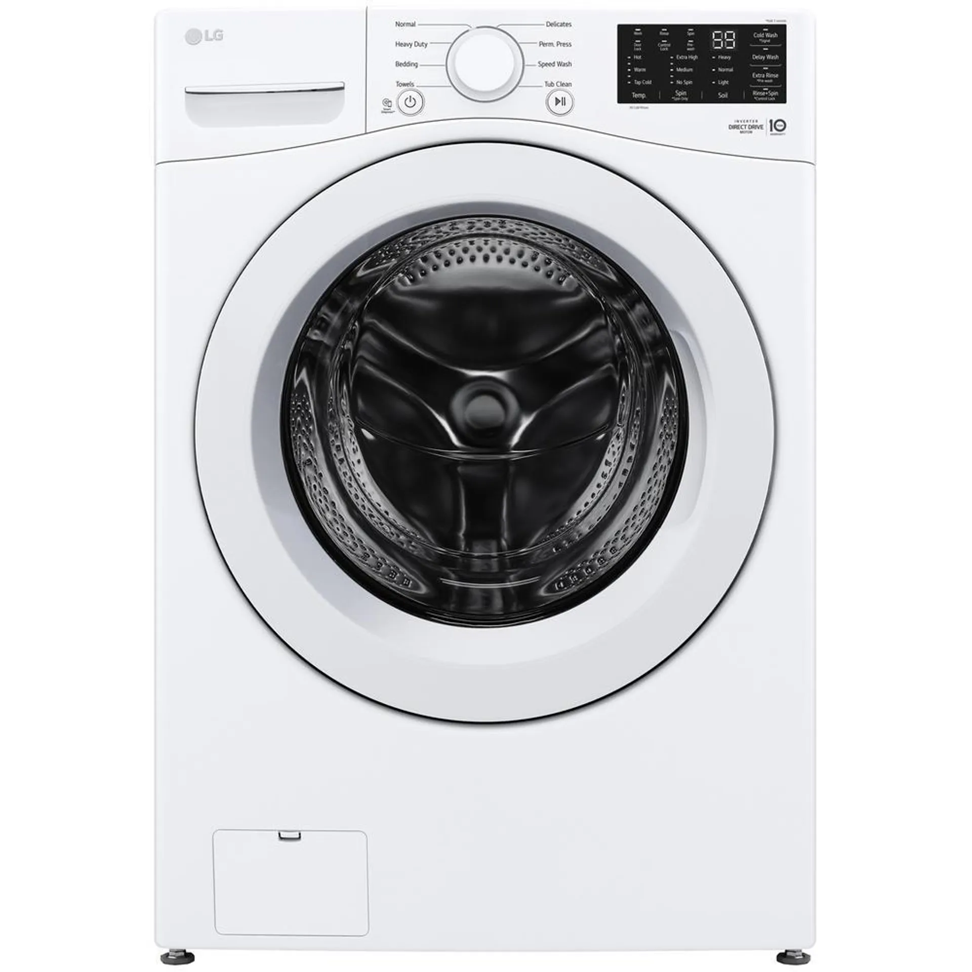 LG WM3470CW 5.0 cu. ft. Mega Capacity Closet Depth Front Load Washer – White