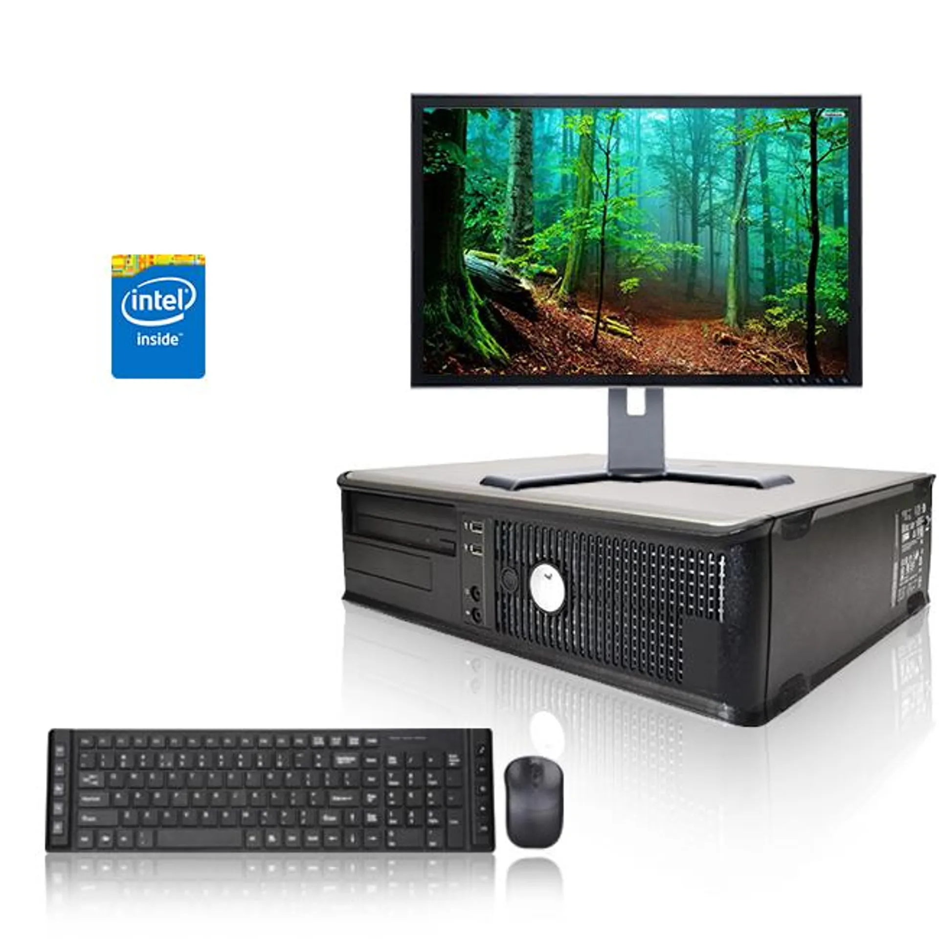 Dell Optiplex 2.9 GHz Core 2 Duo PC, 6GB, 500 GB HDD, Windows 10 Home x64, Office 365, 19" Monitor, USB Mouse & Keyboard