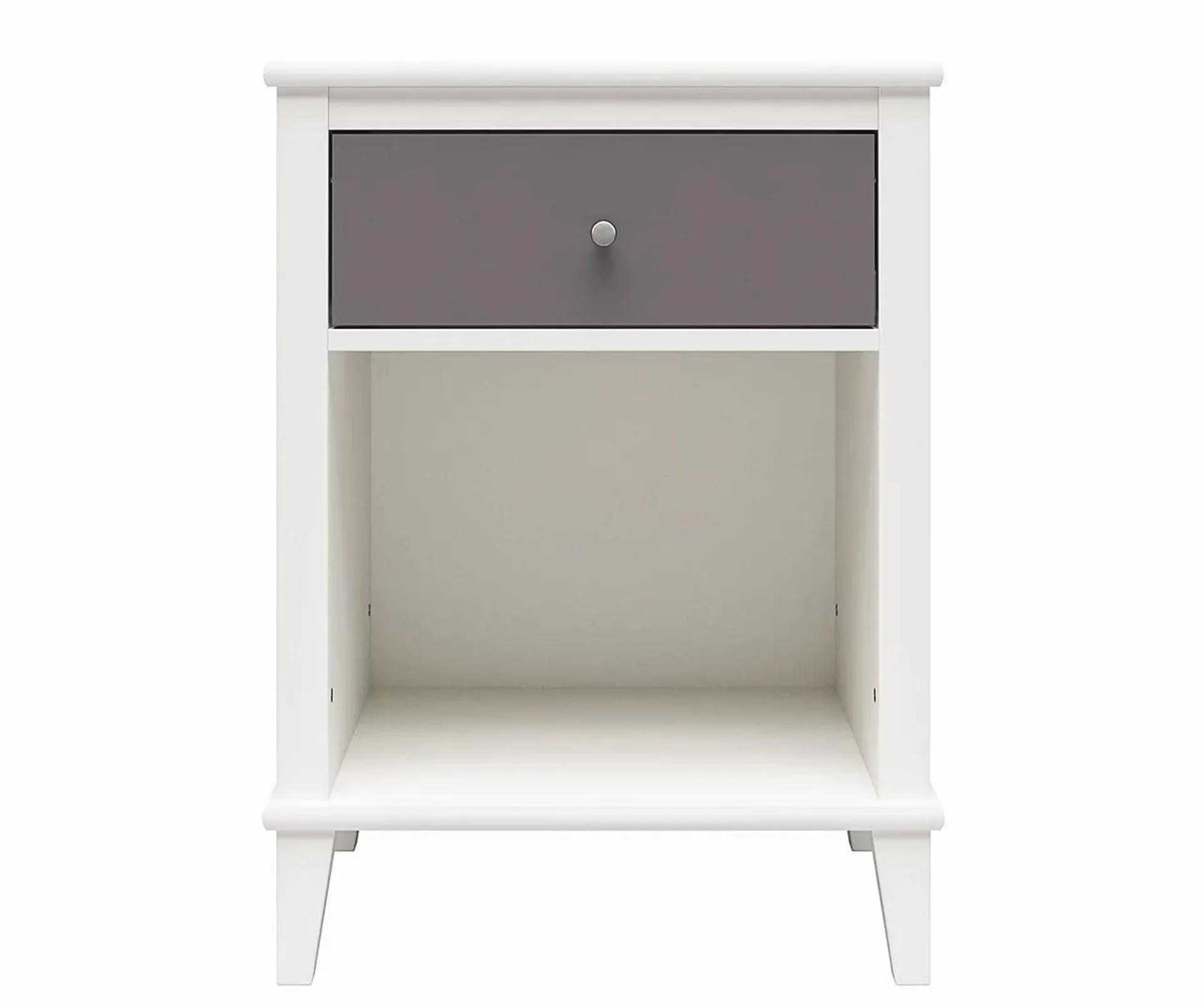 Phoenix White & Gray Nightstand