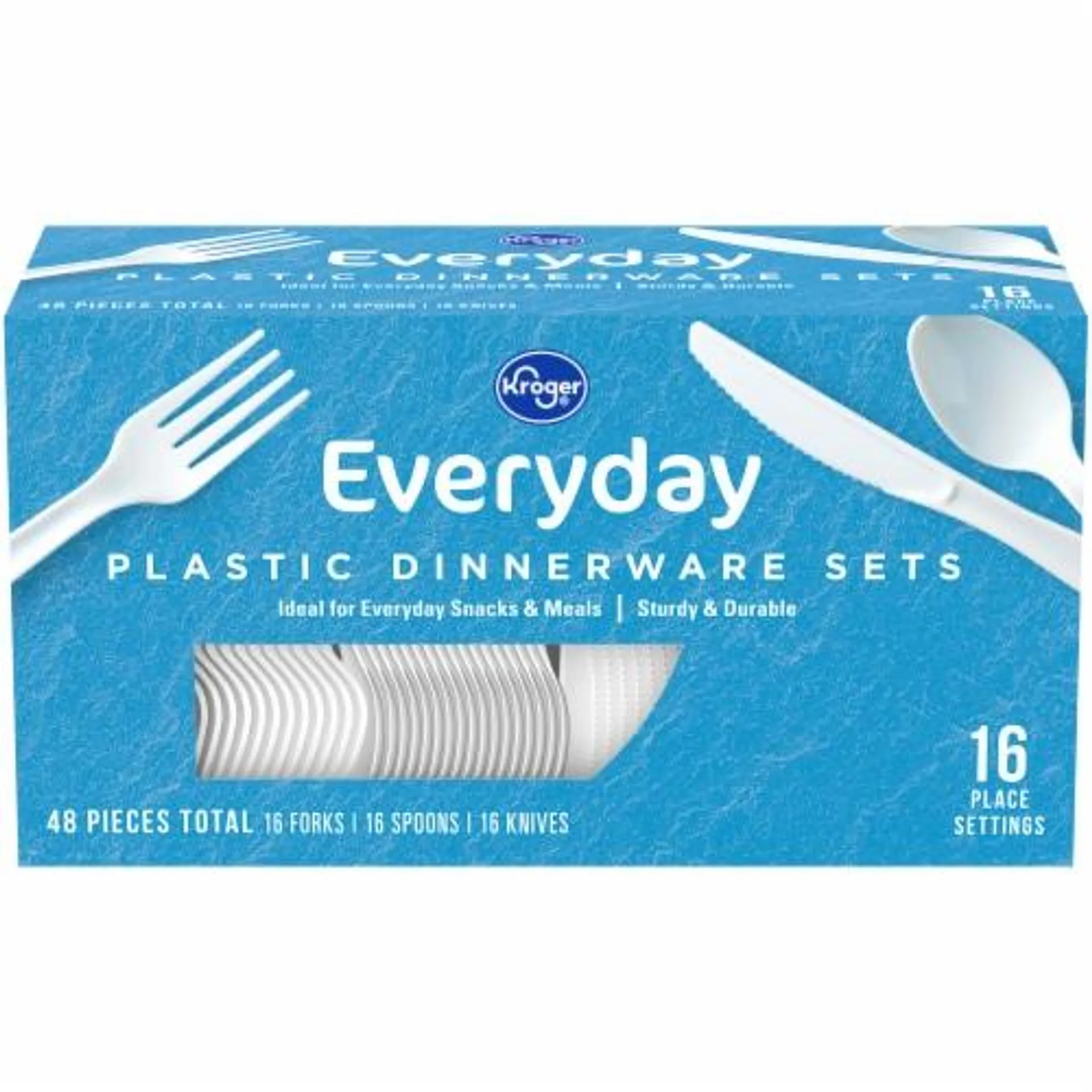 Kroger® Everyday White Plastic Dinnerware Sets