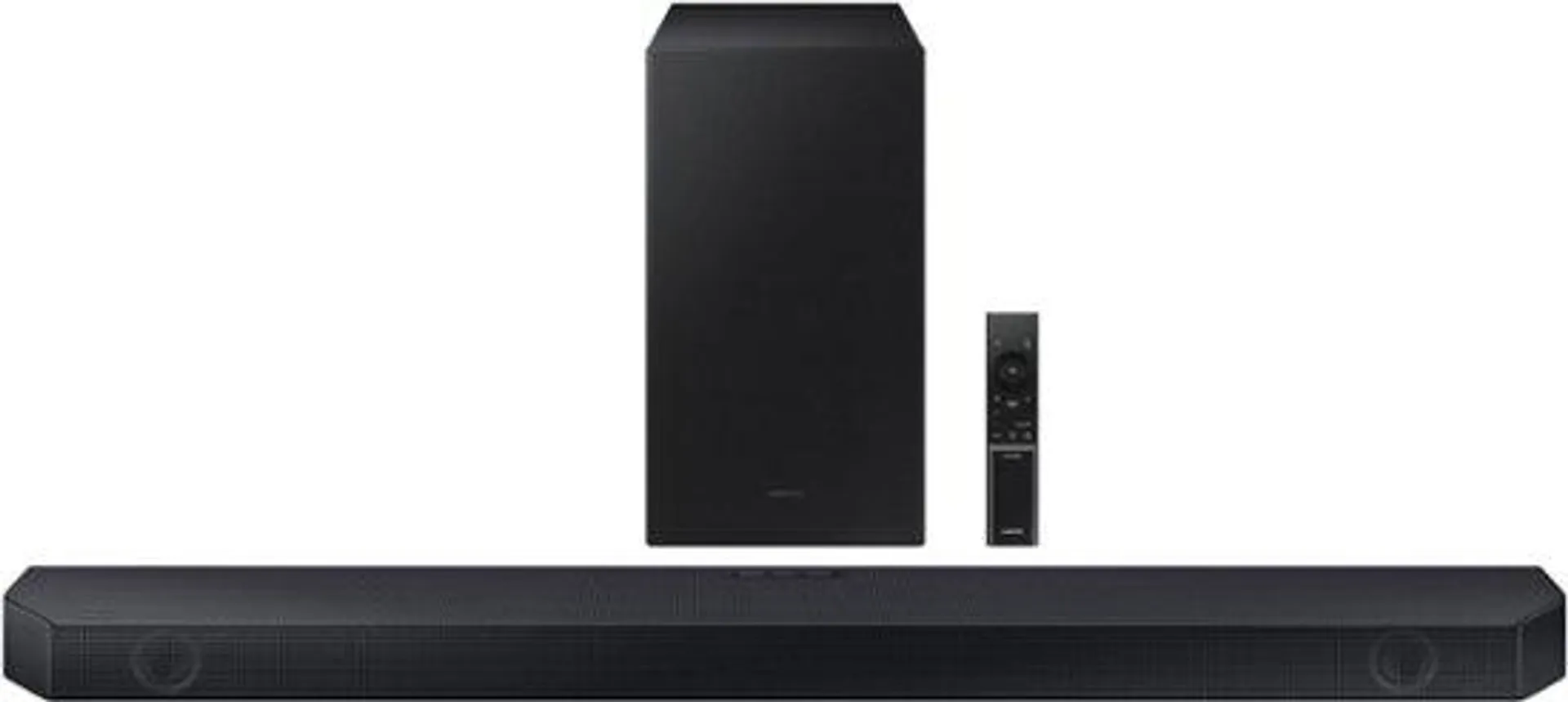 Samsung - HW-Q600C 3.1.2 Channel Q-series Soundbar with Wireless Subwoofer, Dolby Atmos and Q-Symphony - Titan Black