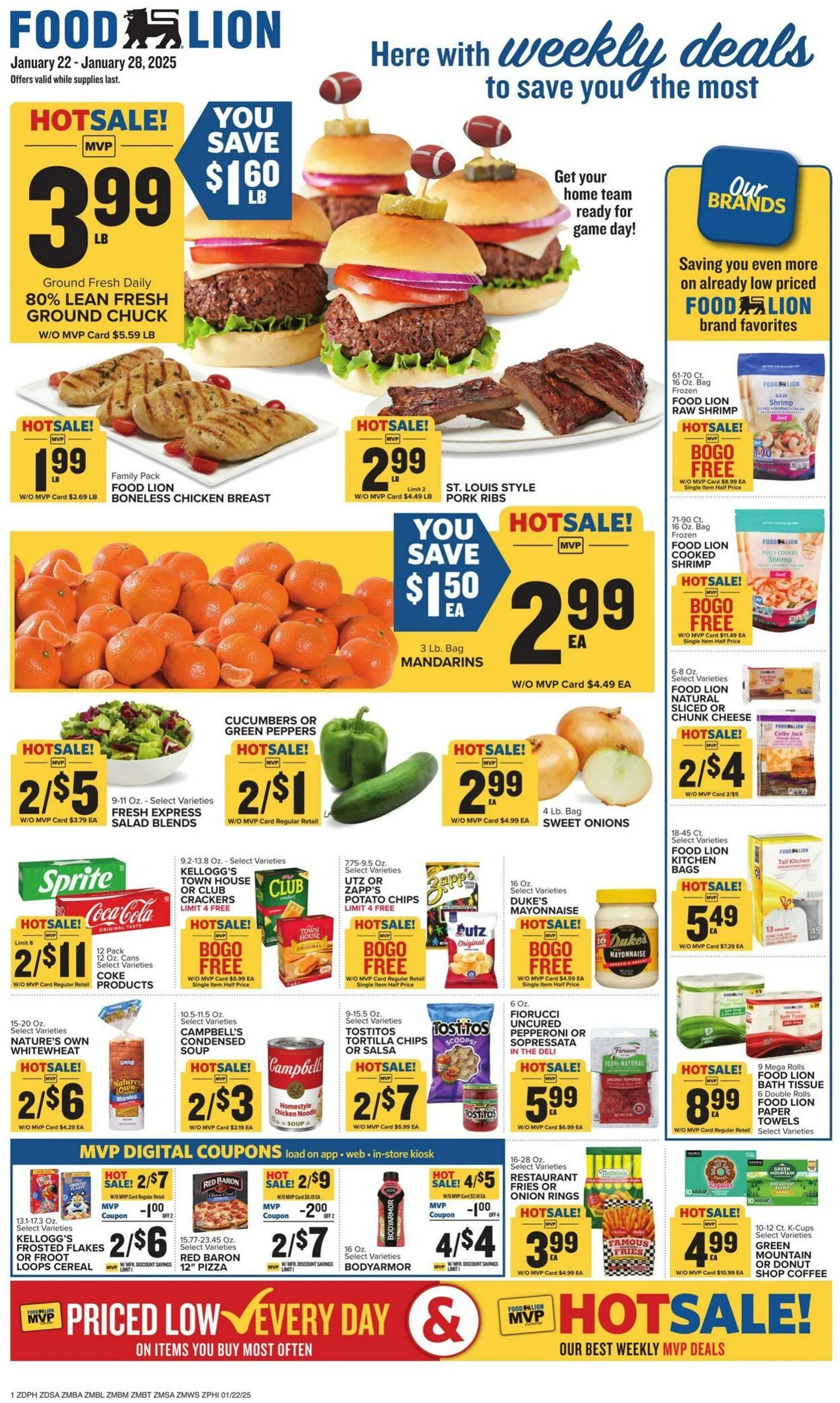 Catálogo de Food Lion Current weekly ad 22 de enero al 28 de enero 2025 - Página 1