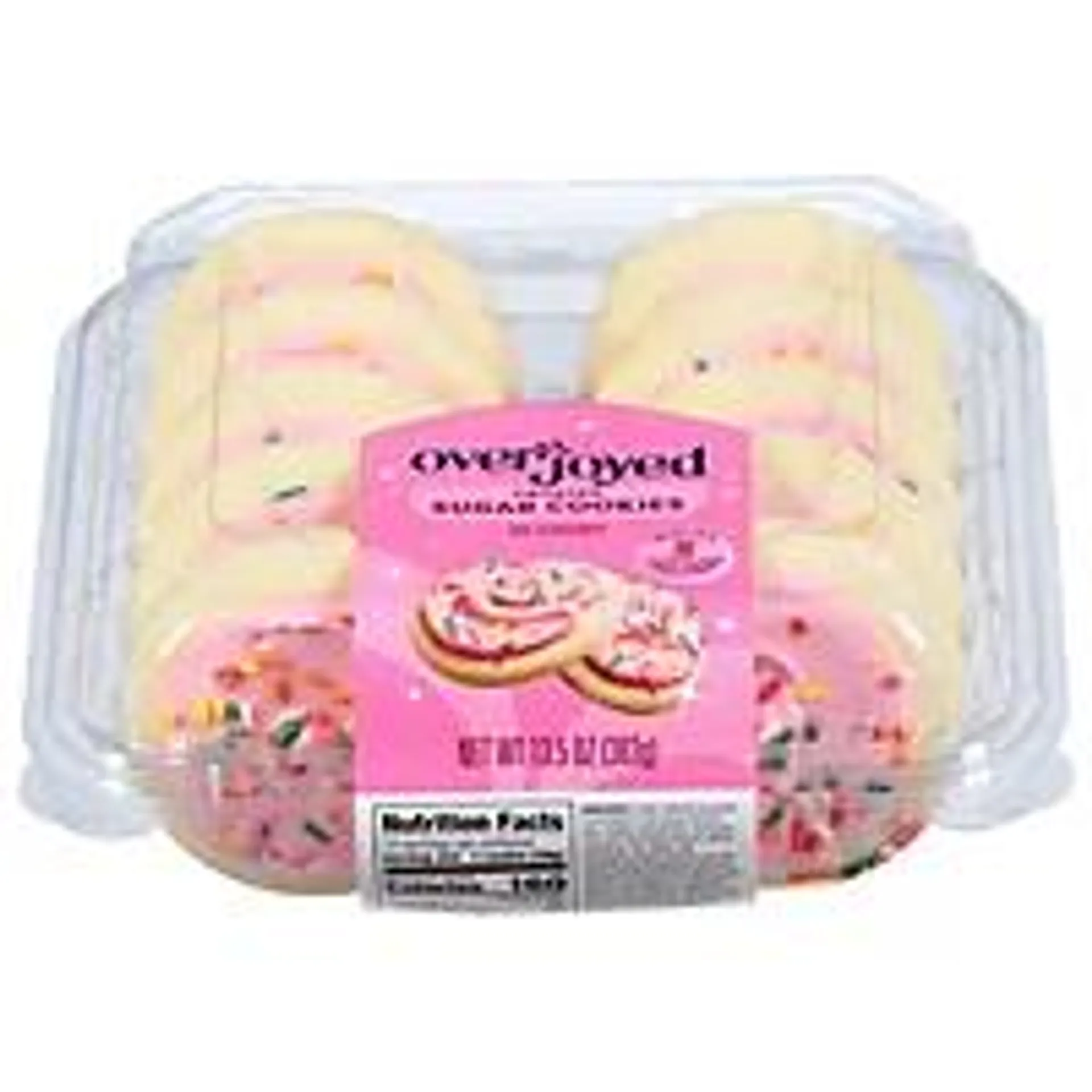 Overjoyed/Signature SELECT Pink Frosted Sugar Cookies 10 Count - 13.5 Oz