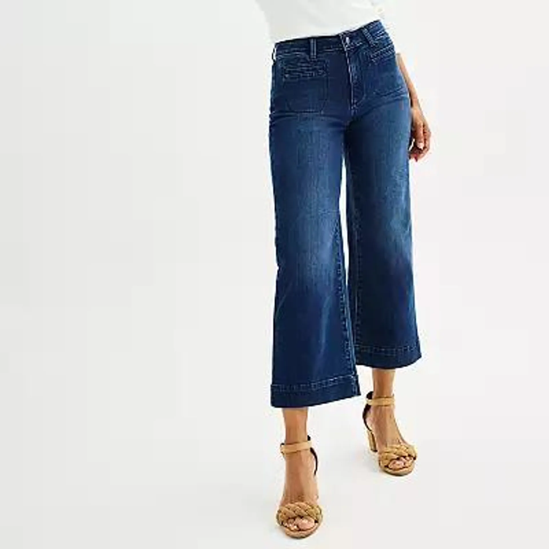 Women's Sonoma Goods For Life® Wide-Leg Ankle Jeans