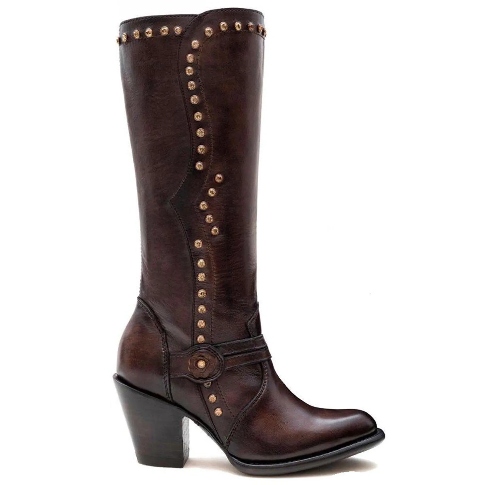 Botas de Cuero Altas para Dama Modelo Denali Choco 3618394