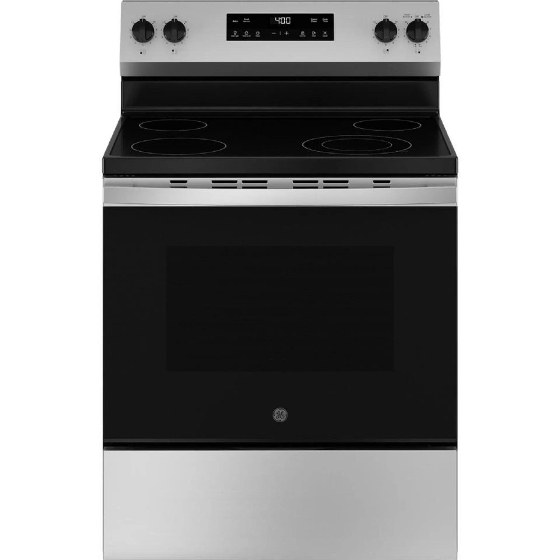 GE Appliances GRF400SVSS 30" Free-Standing Electric Range - Stainless Steel/Black