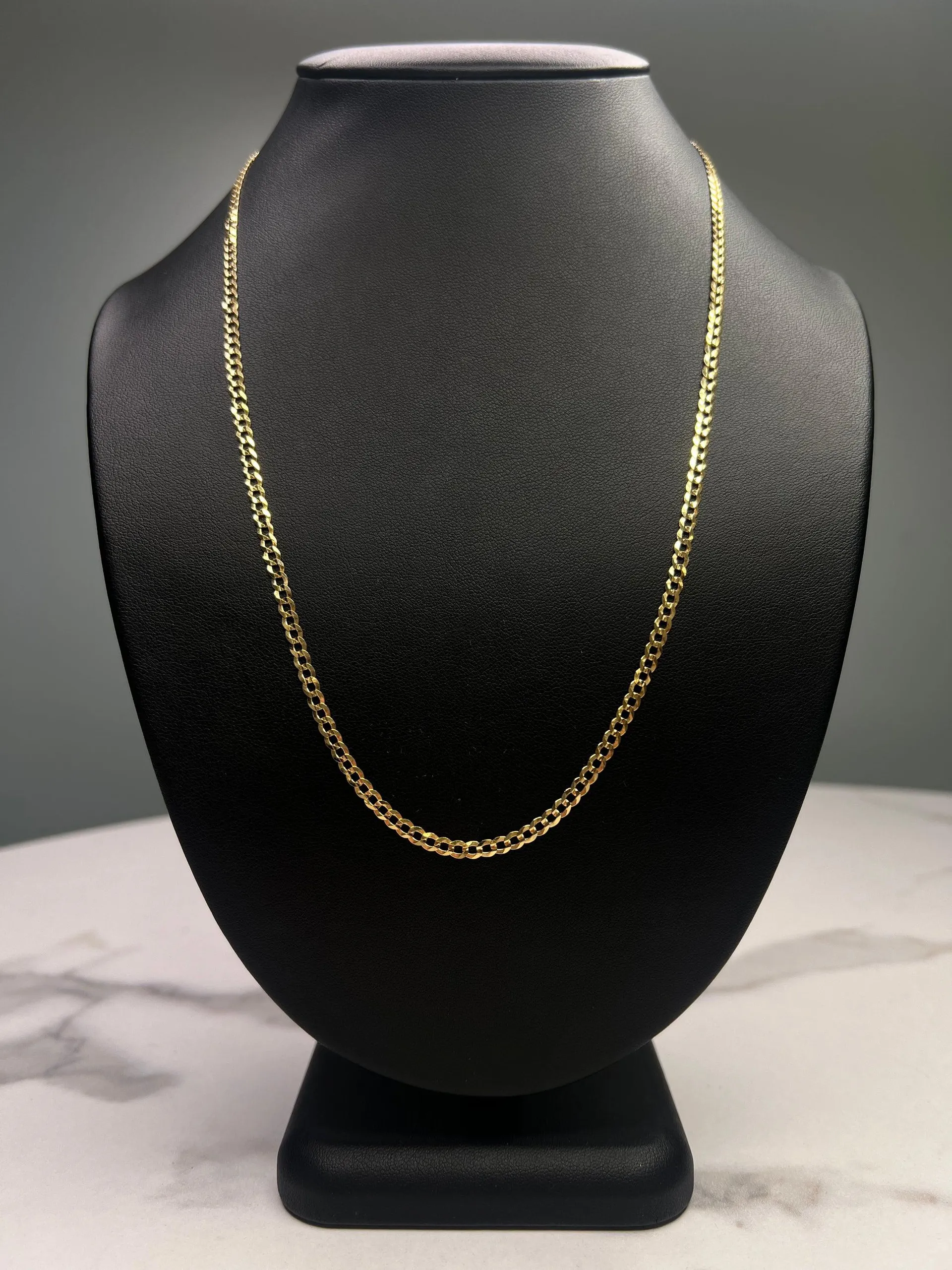 14K Shiny Cut Chain