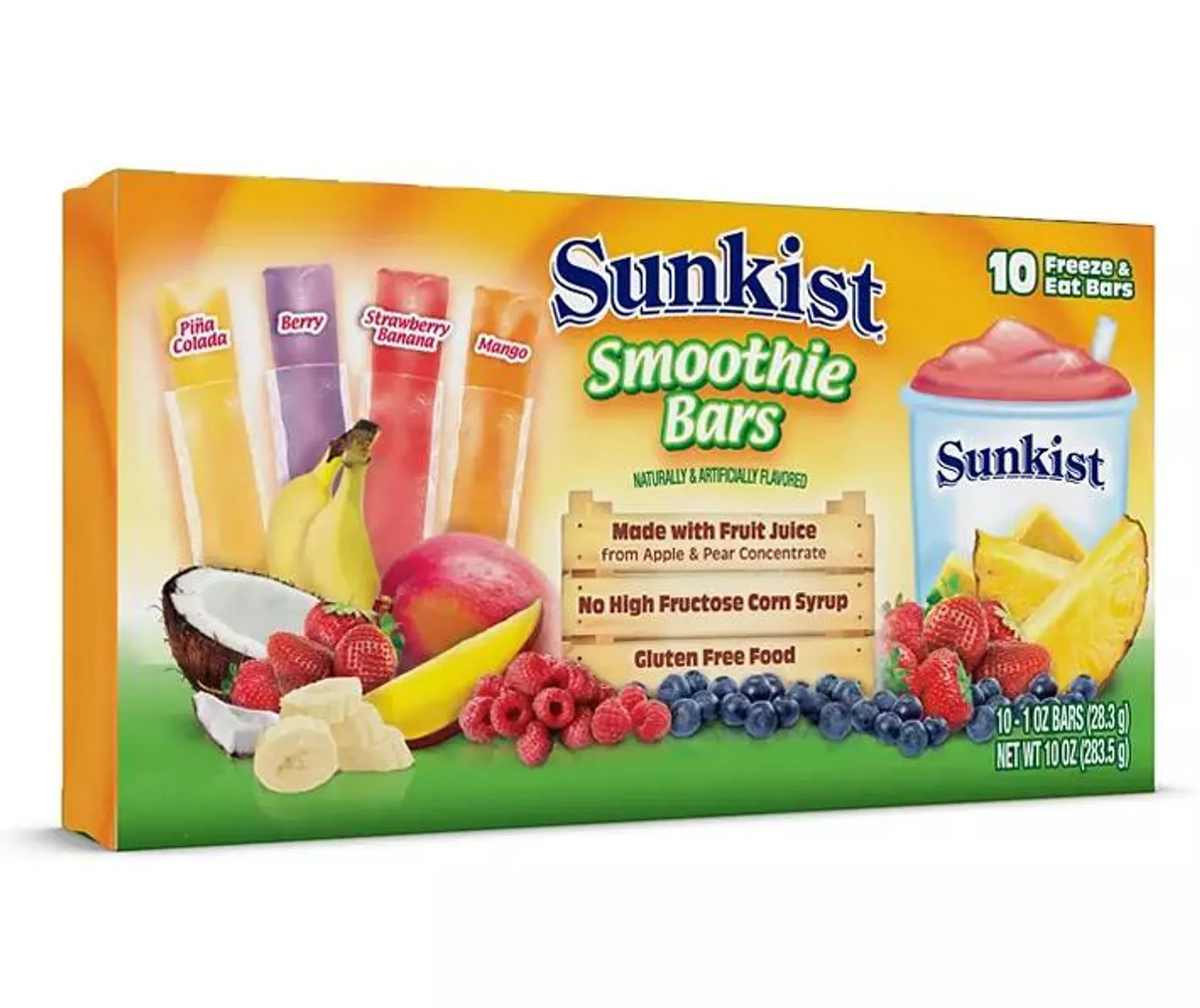 Smoothie Freeze Pops, 10-Count