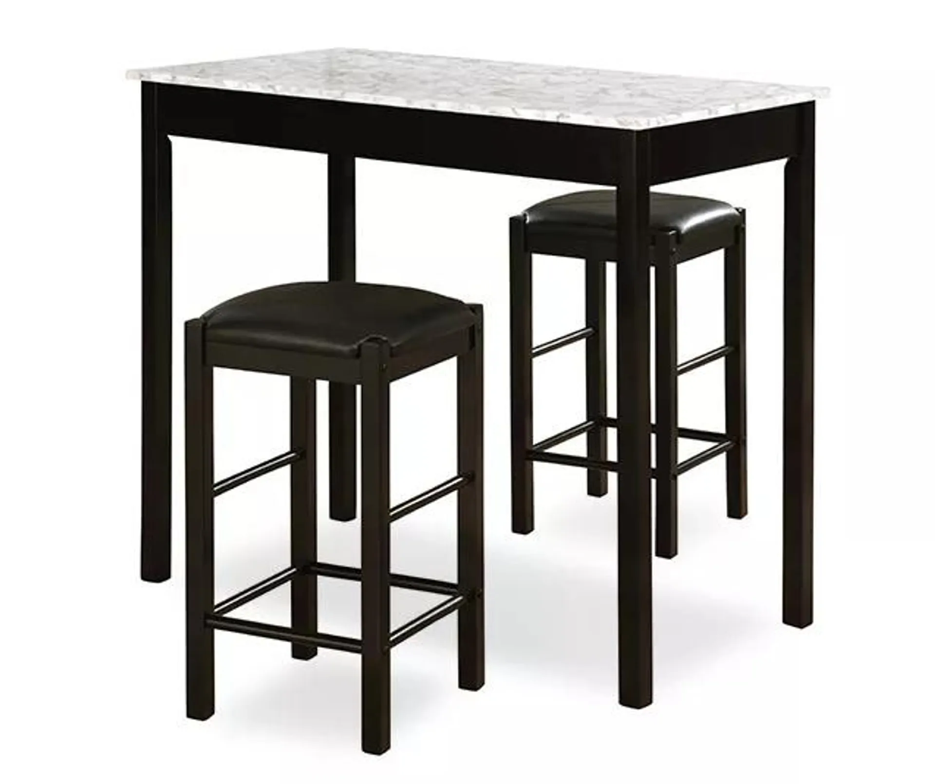 Lane Tavern Black & White 3-Piece Counter Set