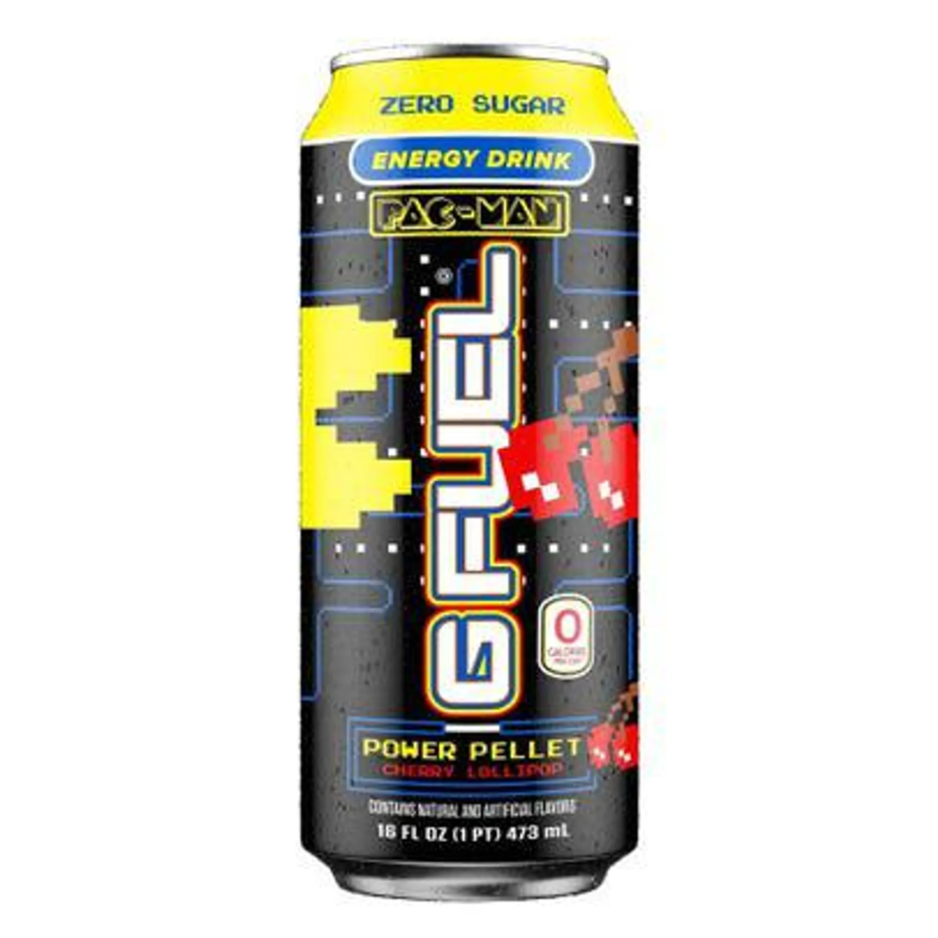 Gfuel Pacman Energy Drink - Cherry, 16 fl oz