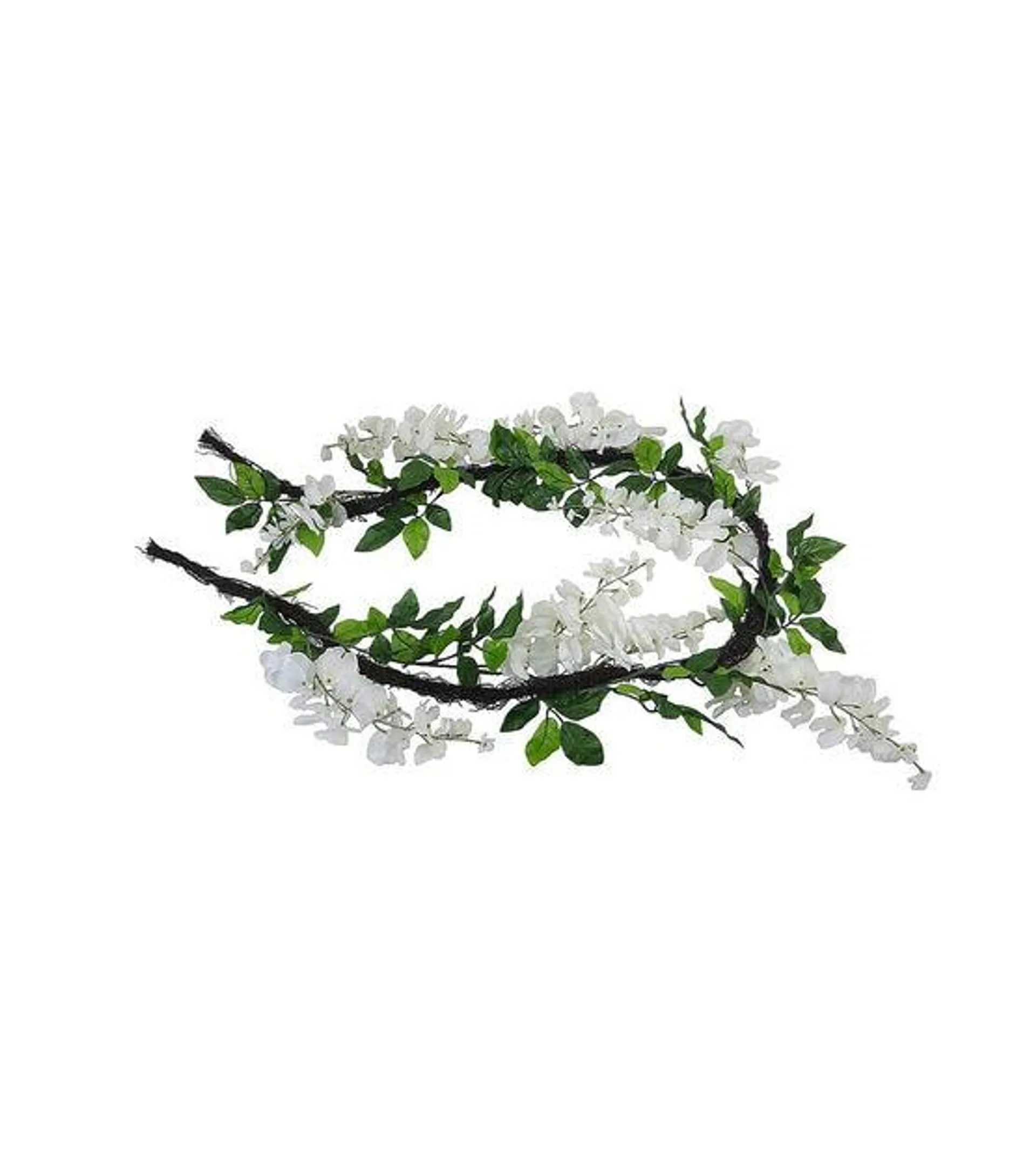 72" Spring White Wisteria Garland by Bloom Room