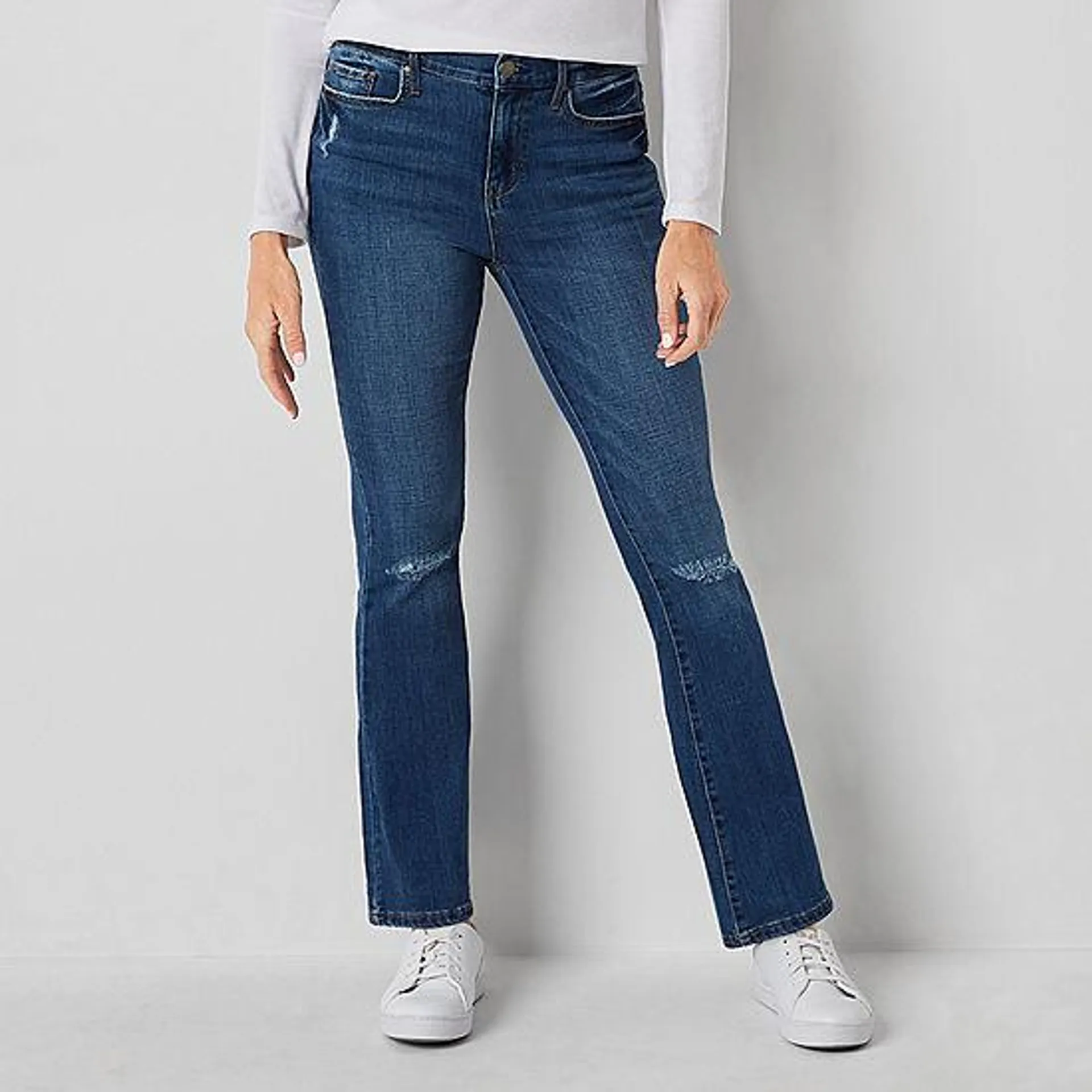 a.n.a Womens High Rise Flare Jean