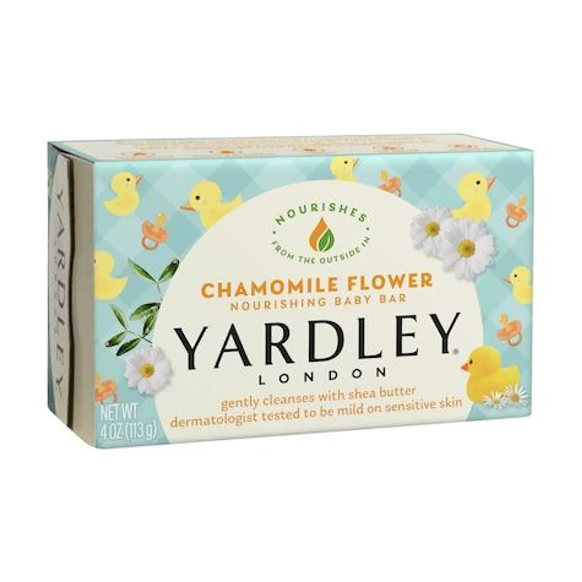 Yardley London Chamomile Blossom Nourishing Baby Bath Bar, 4 oz.