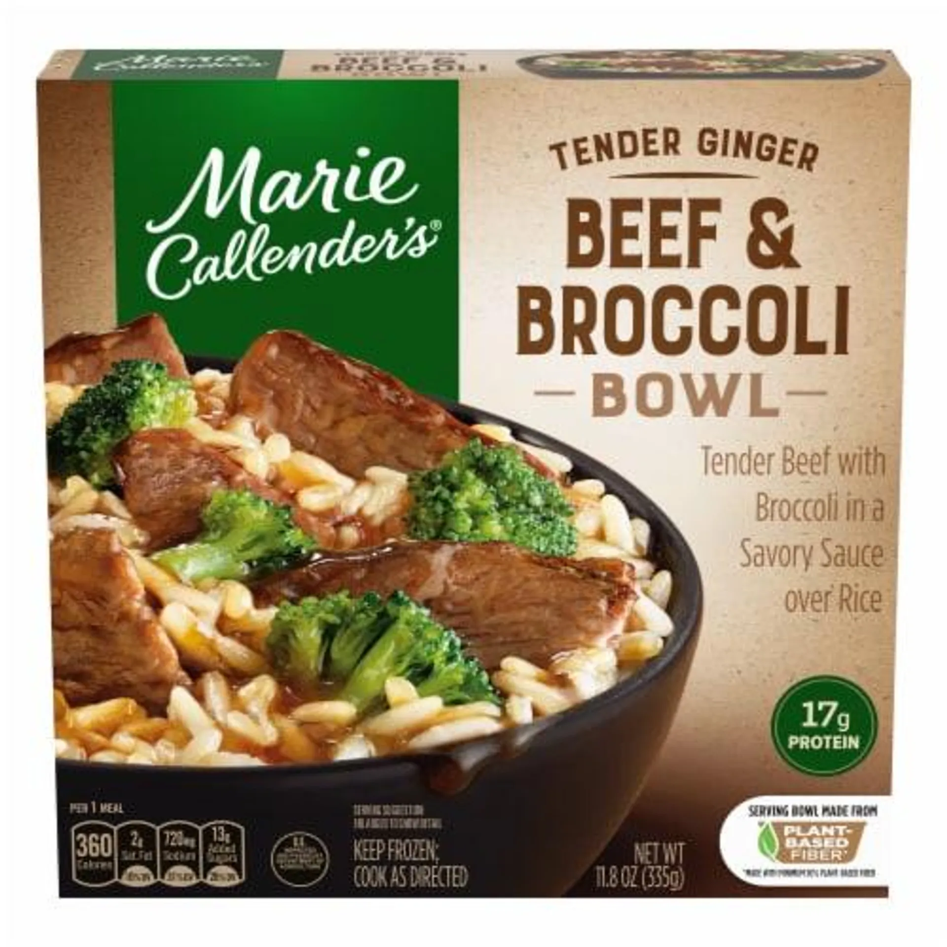 Marie Callender's Tender Ginger Beef And Broccoli Bowl Frozen Meal