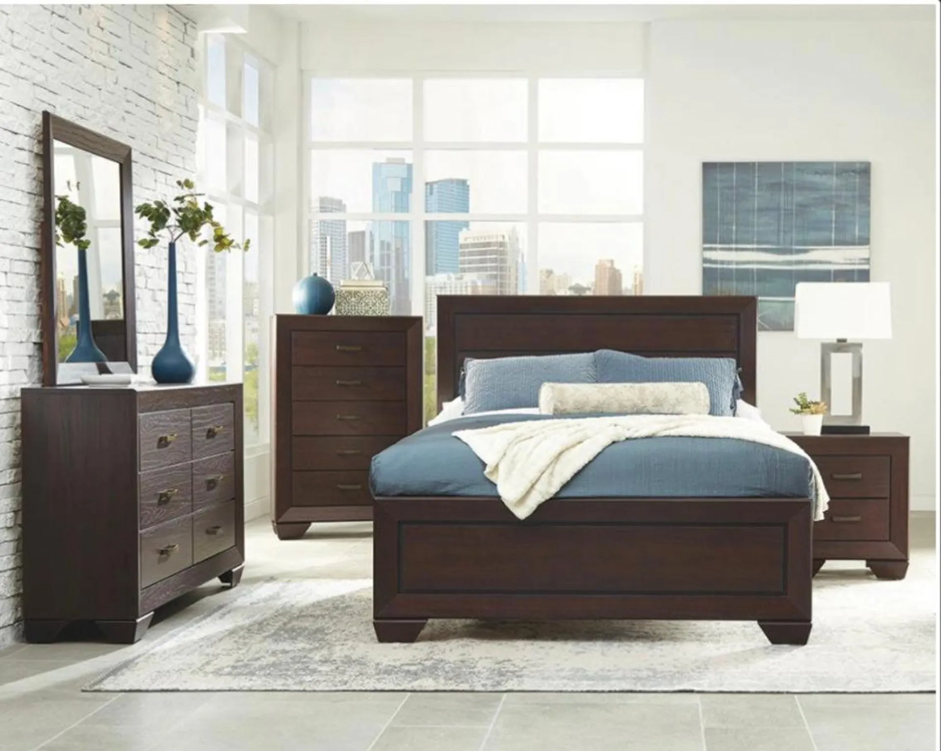 4 PCS Kauffman King Bedroom Set 204390KE-S4