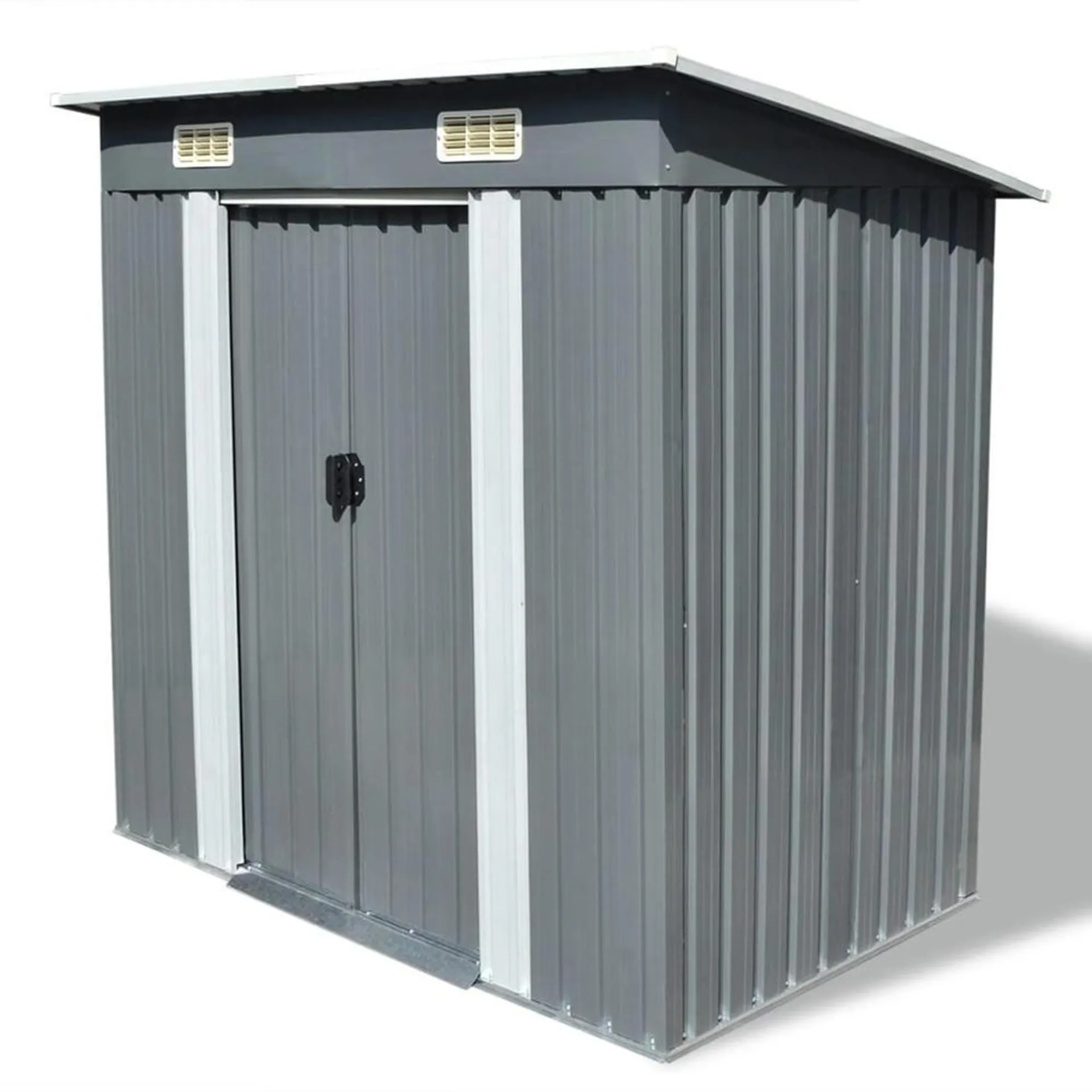 vidaXL Outdoor Storage Shed Garden Shed Patio Metal Storage Backyard Shed