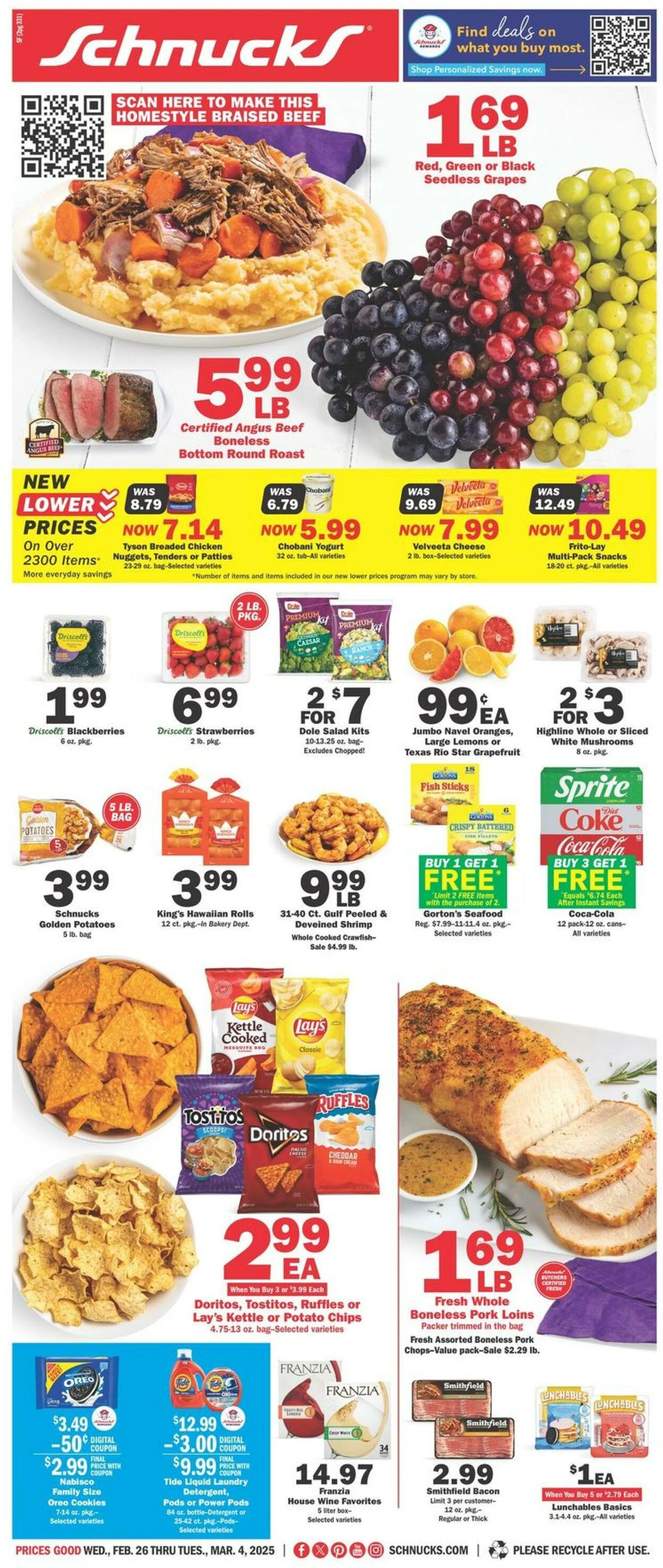 Catálogo de Schnucks Current weekly ad 26 de febrero al 4 de marzo 2025 - Página 1