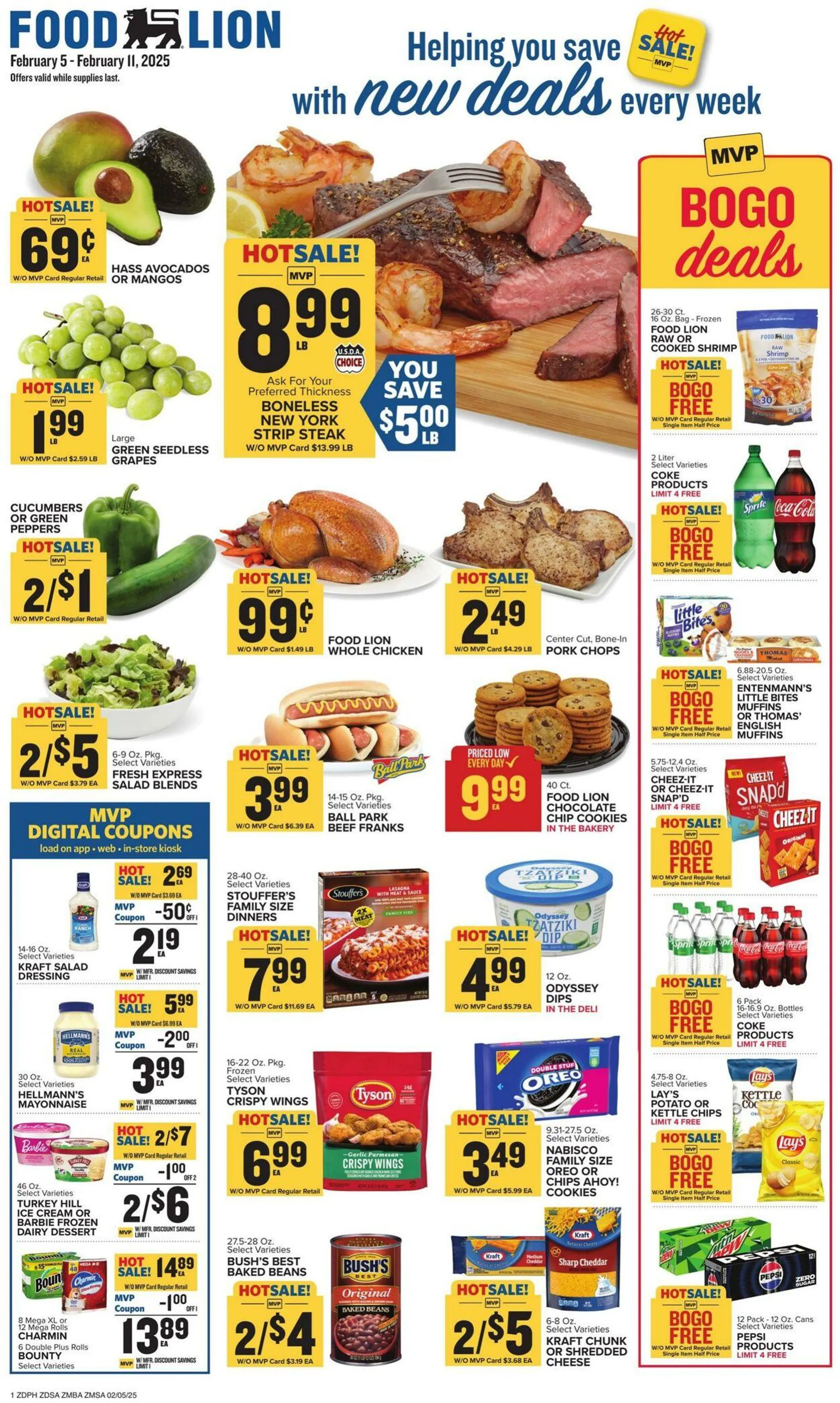 Catálogo de Food Lion Current weekly ad 5 de febrero al 11 de febrero 2025 - Página 1