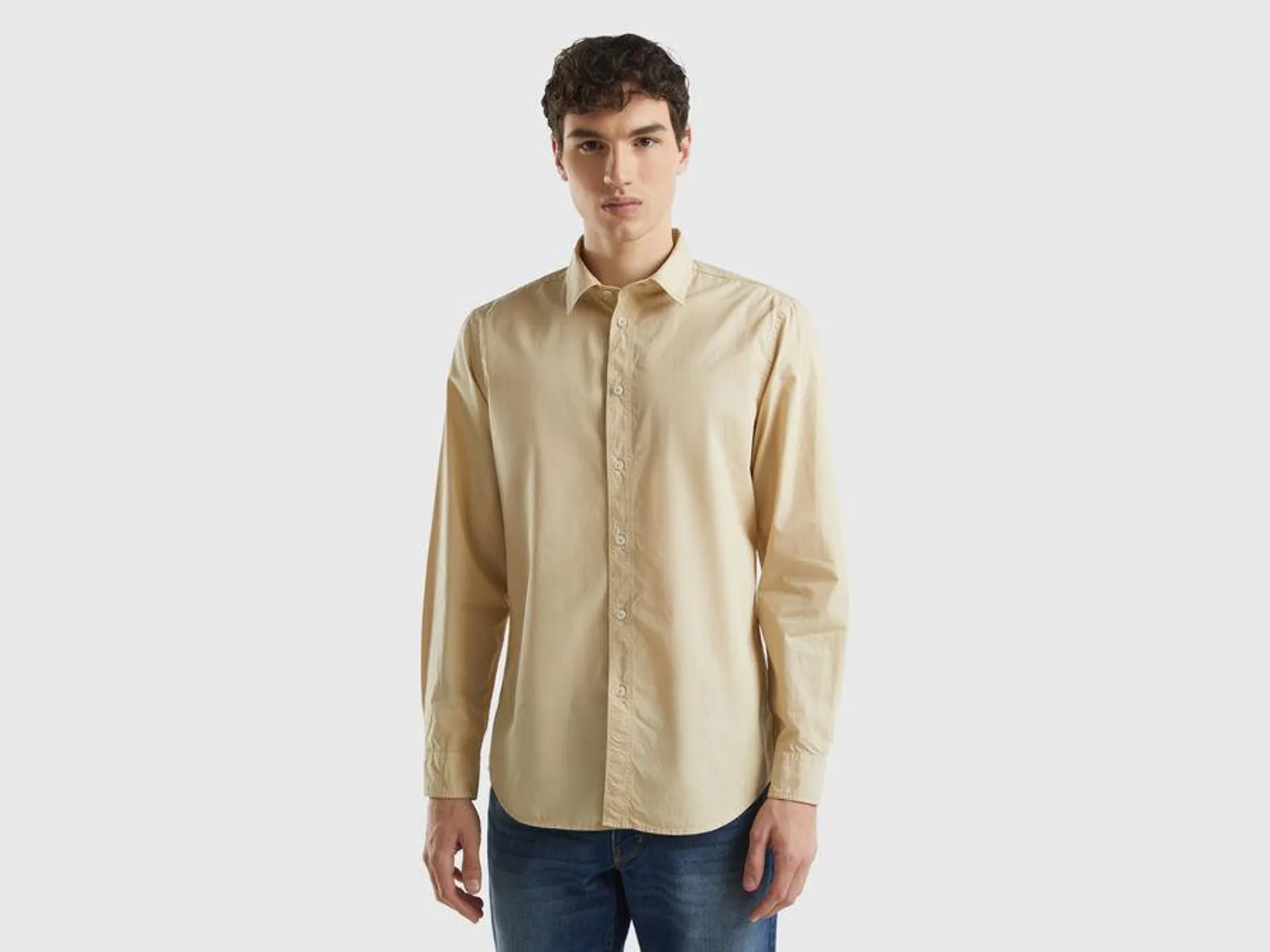 Slim fit shirt in 100% cotton