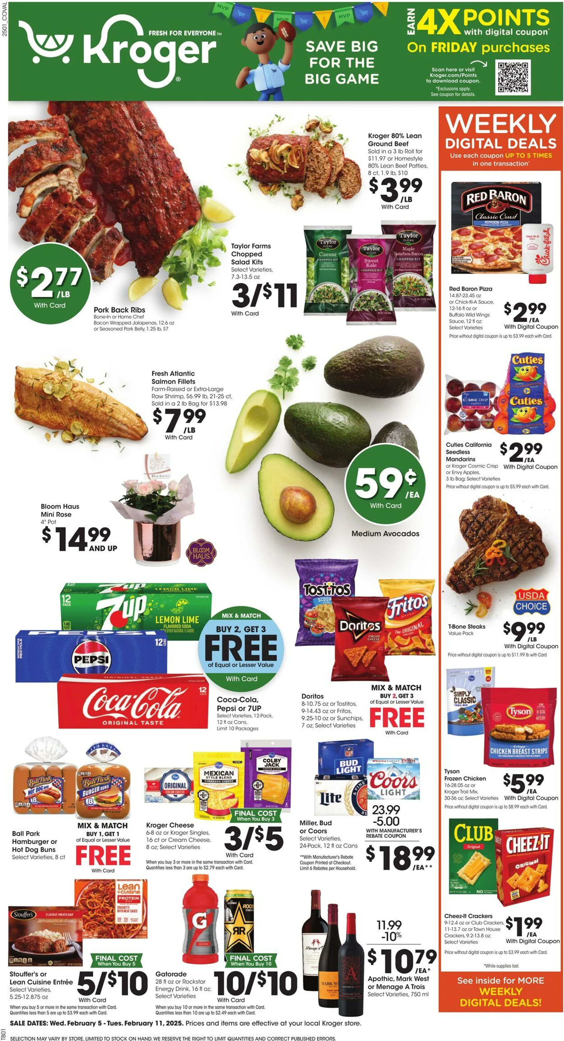 Catálogo de Kroger Current weekly ad 5 de febrero al 11 de febrero 2025 - Página 1