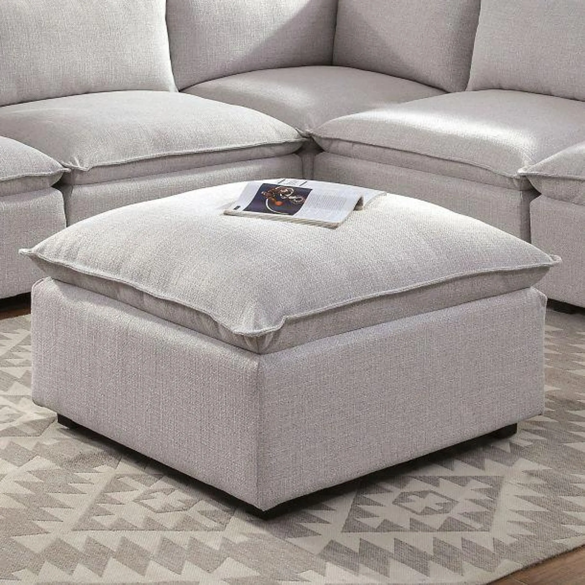 Arlene Ottoman , Light Gray