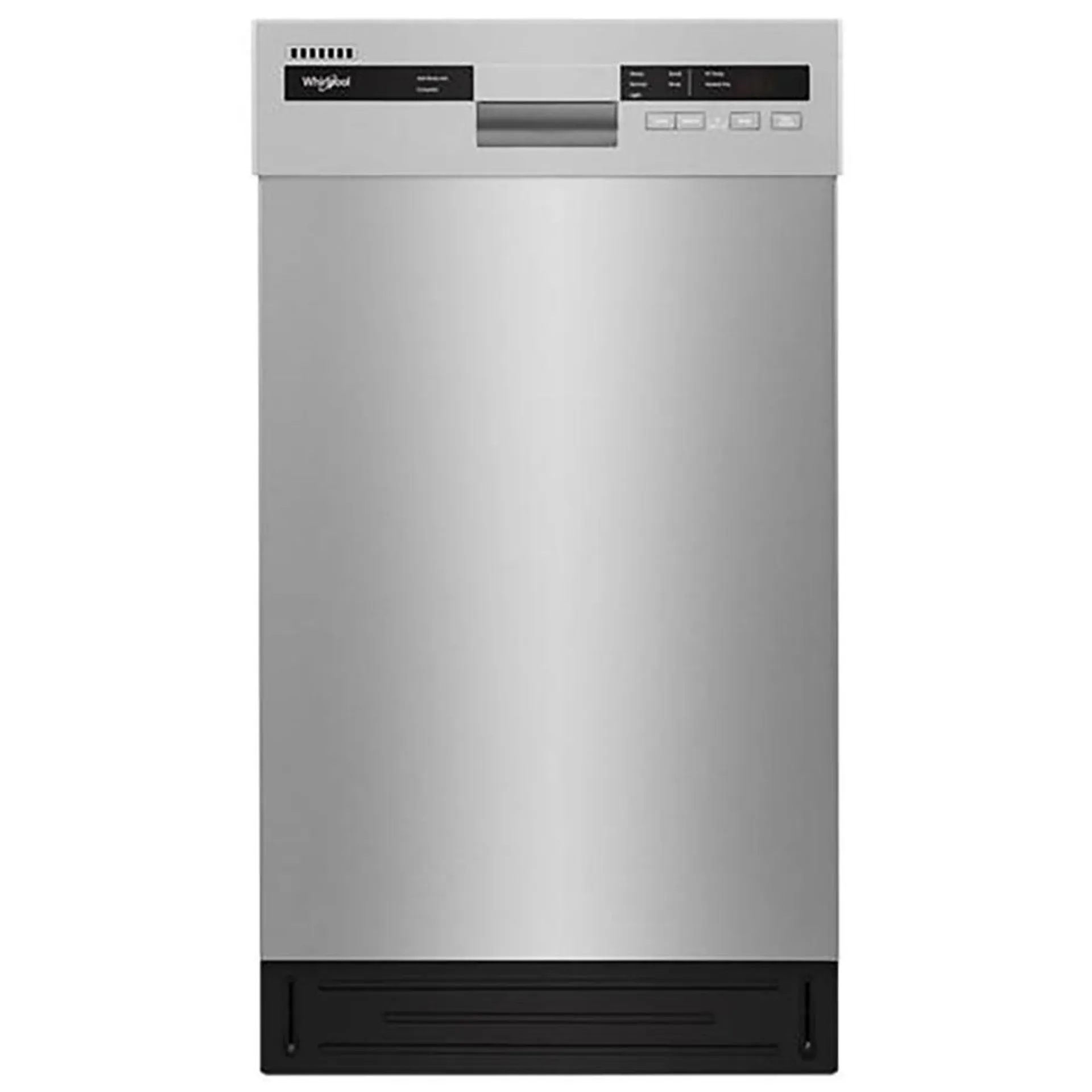 Whirlpool® 18" Monochromatic Stainless Steel Small-Space Built-In Dishwasher