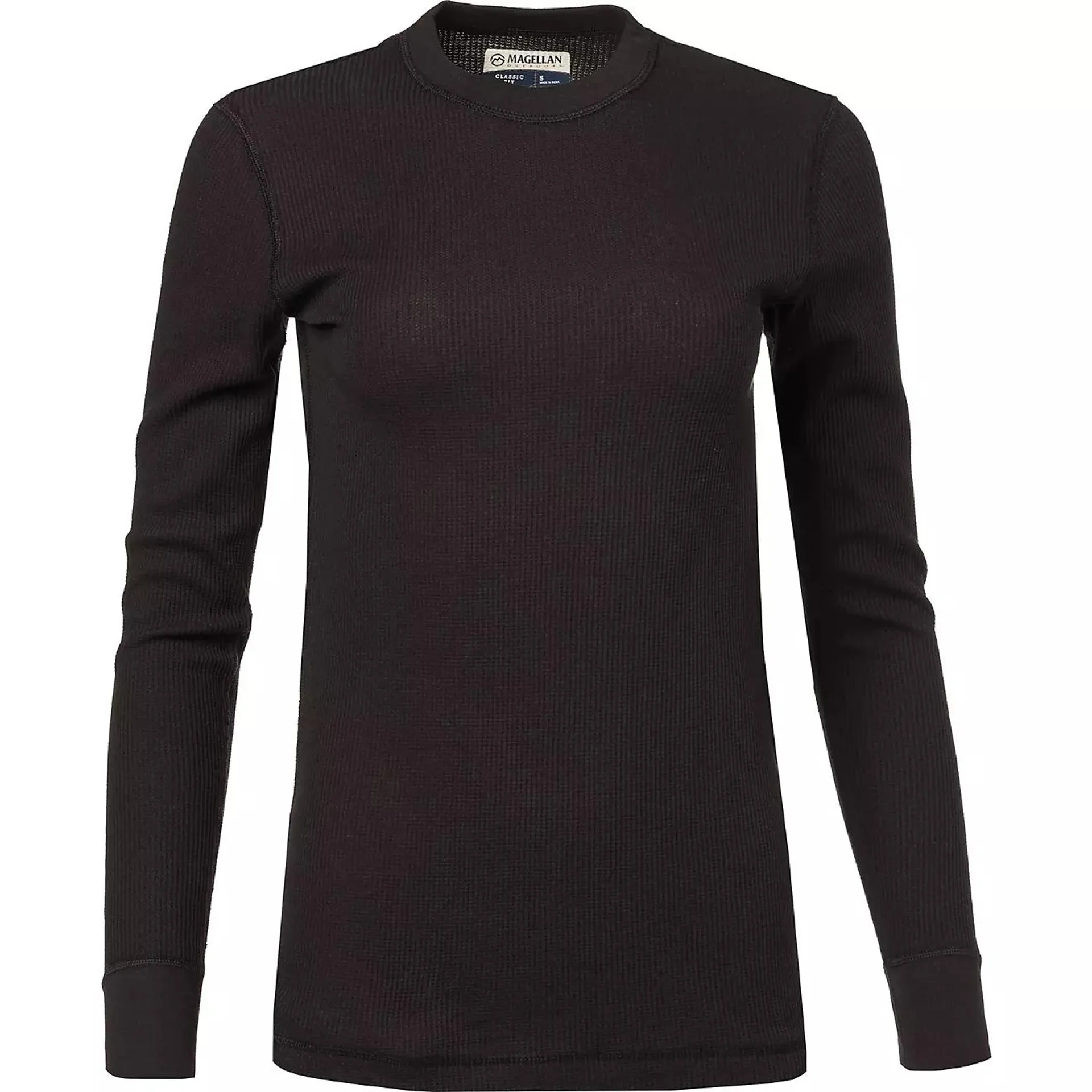 Magellan Outdoors Women's Thermal Waffle Long Sleeve Crew Baselayer Top