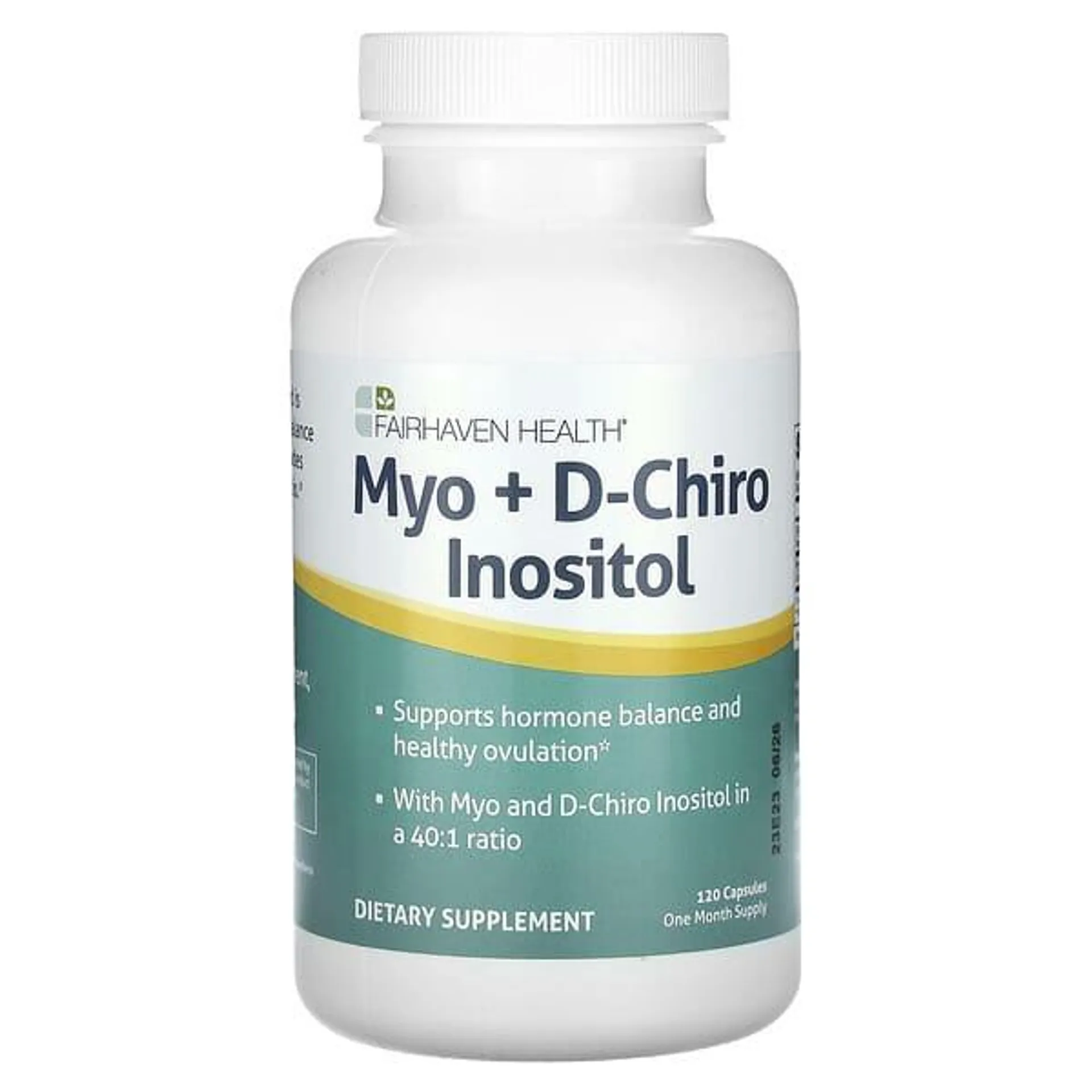 Fairhaven Health, Myo + D-Chiro Inositol, 120 Capsules